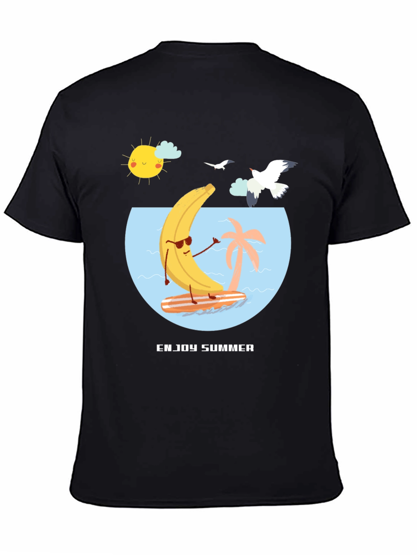 Enjoy Summer Banana Surf T-Shirt