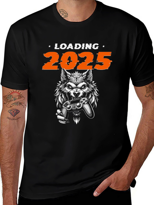 Loading 2025 Wolf Gamer Black T-Shirt