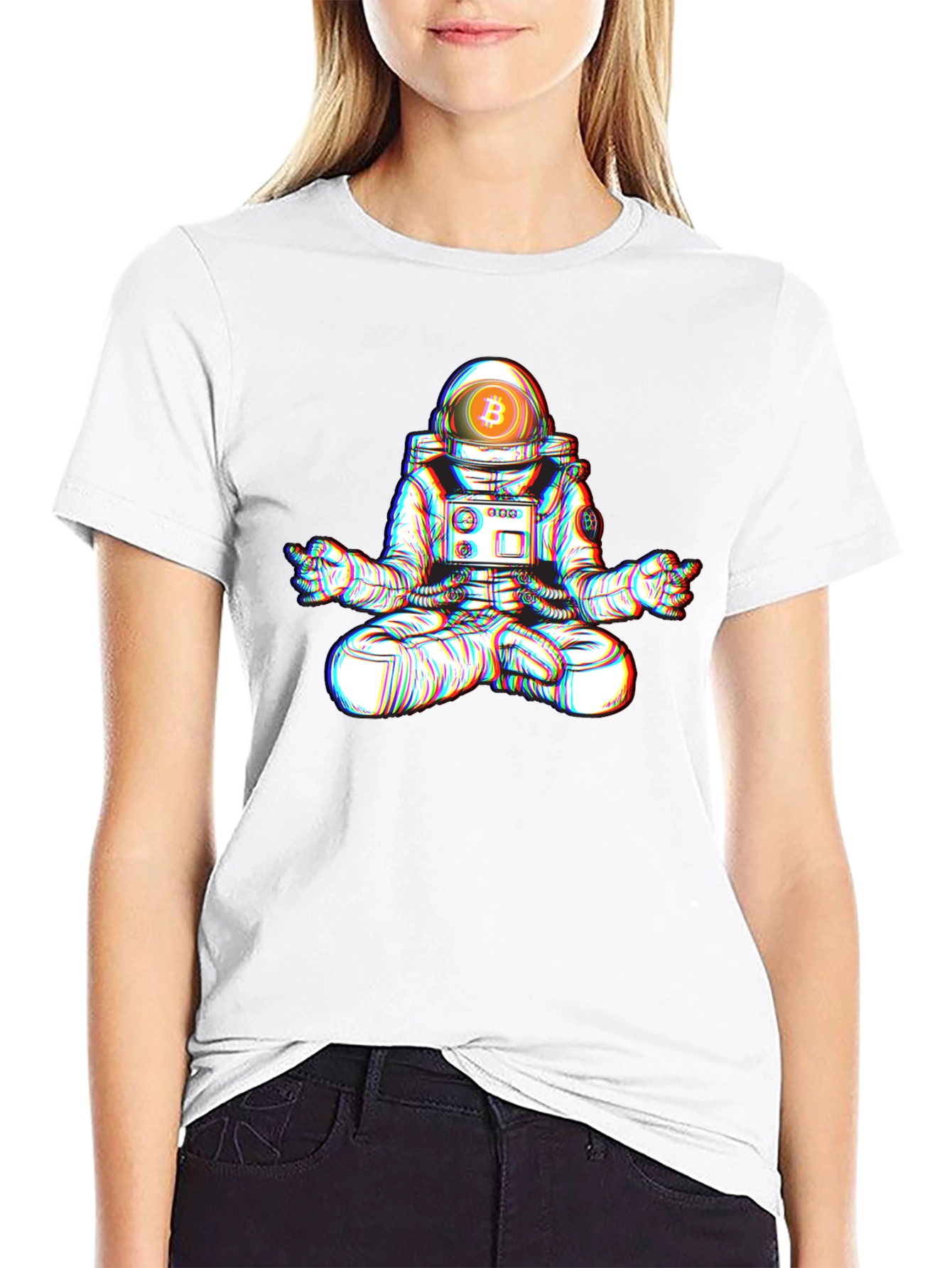 Bitcoin Astronaut Meditation T-Shirt
