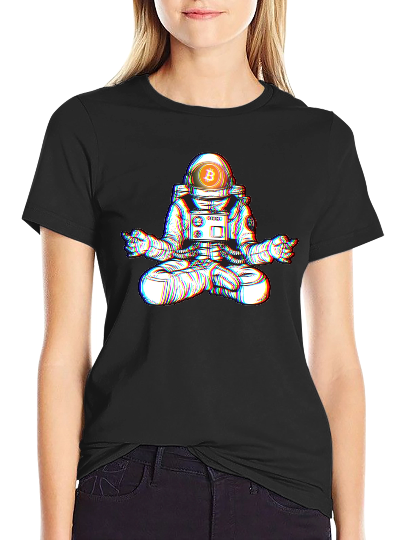 Bitcoin Astronaut Meditation T-Shirt