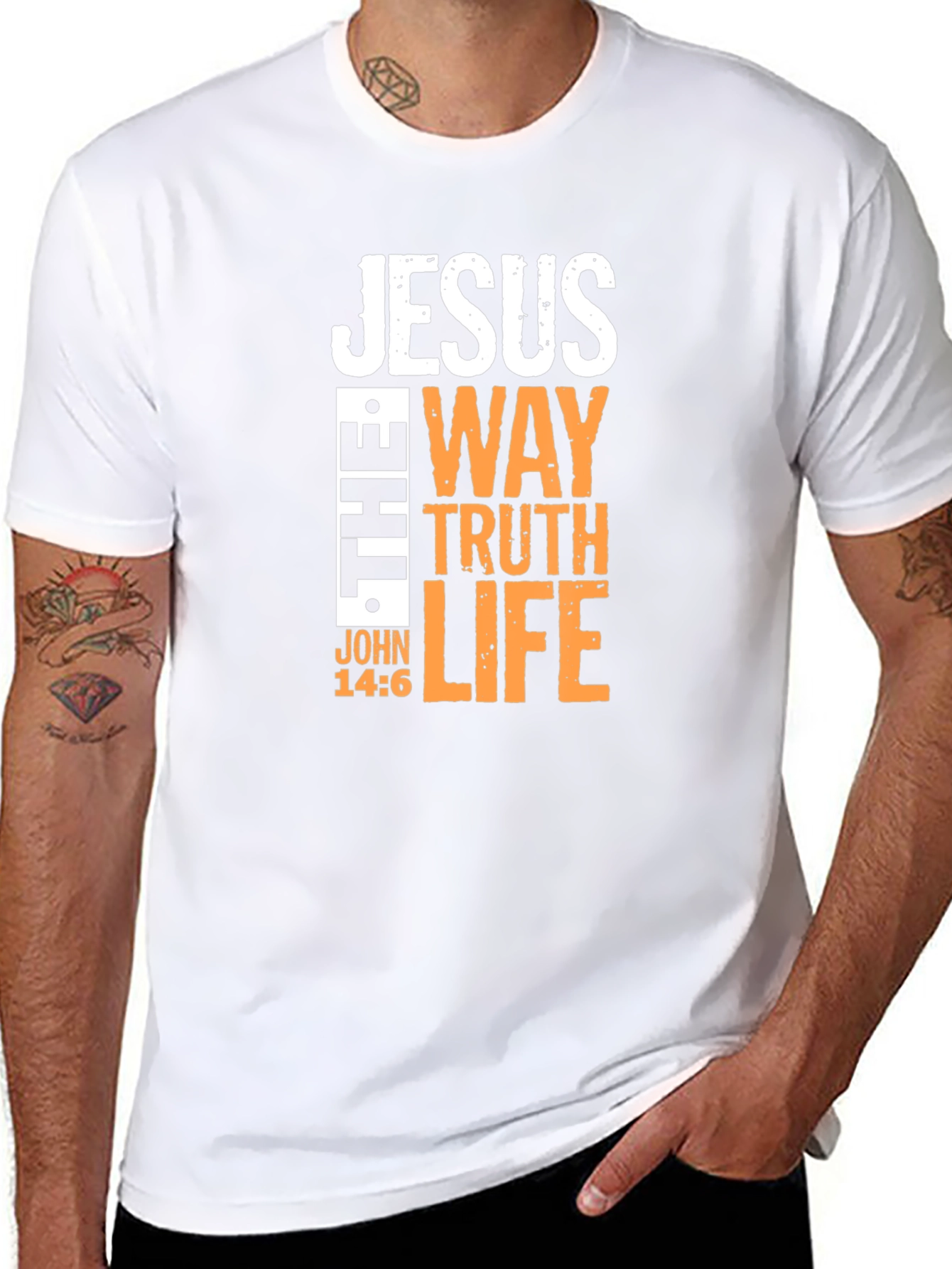 Jesus The Way Truth Life T-Shirt - Christian Apparel
