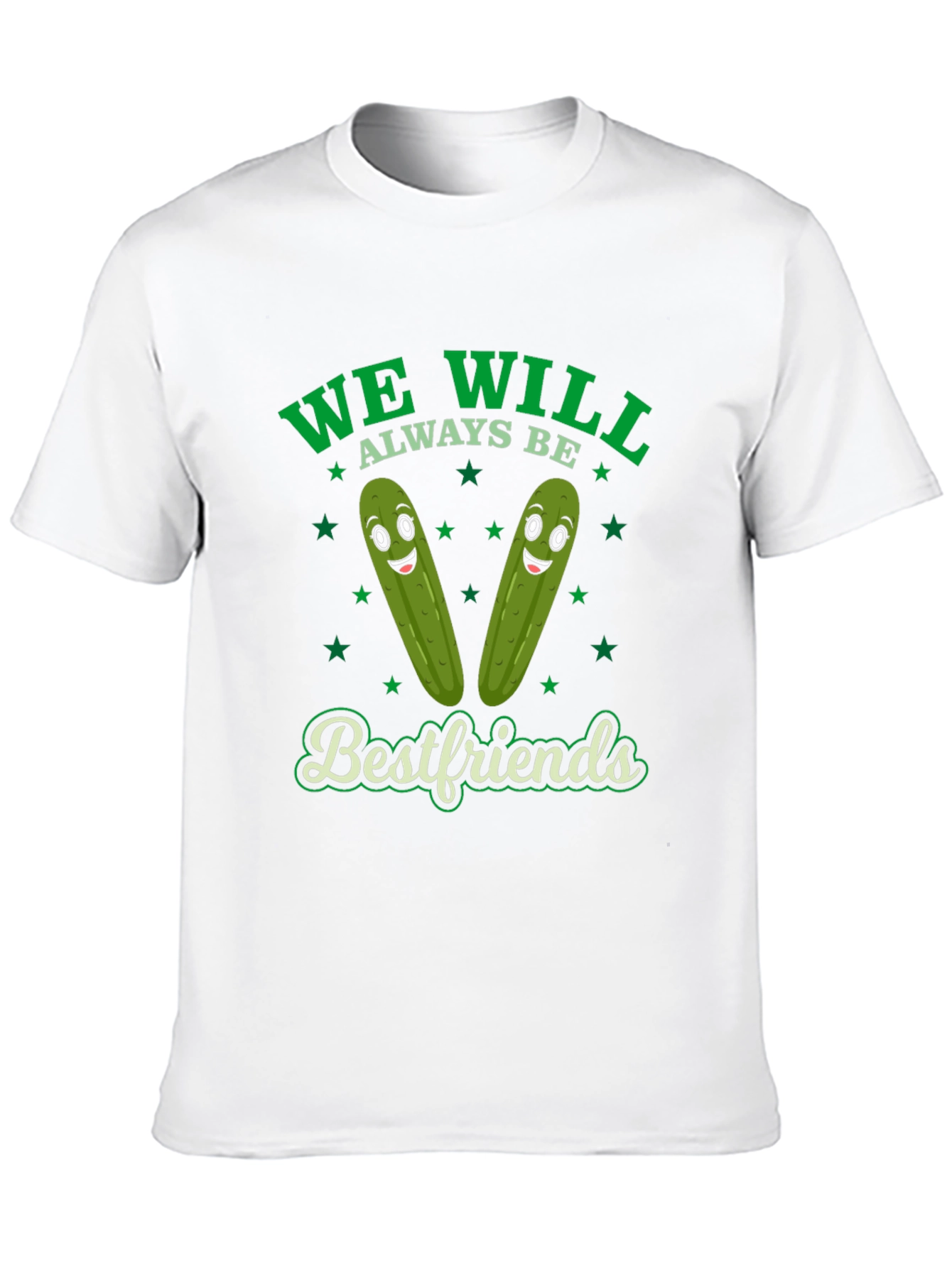 Funny Pickle Best Friends Graphic T-Shirt