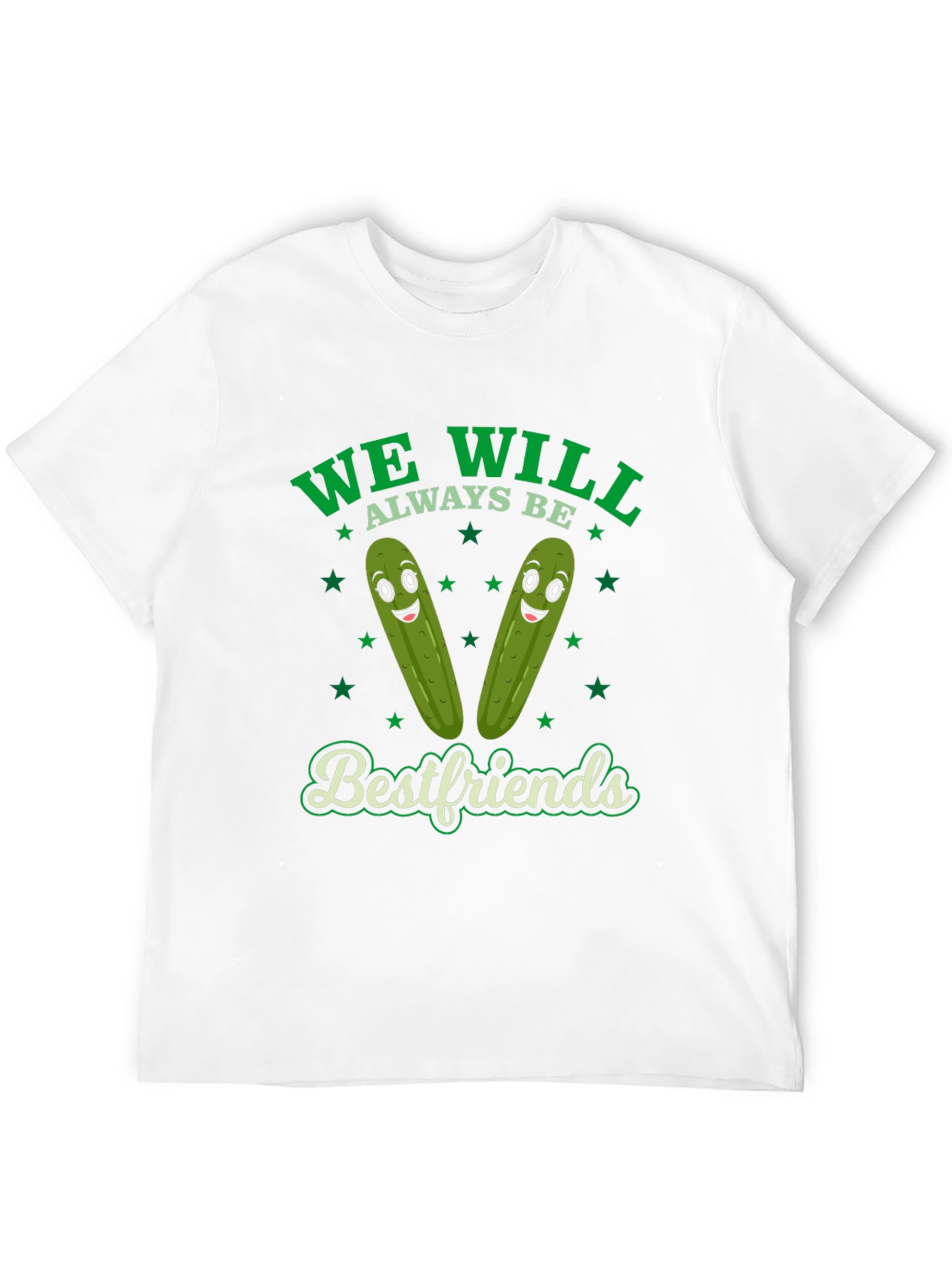 Funny Pickle Best Friends Graphic T-Shirt
