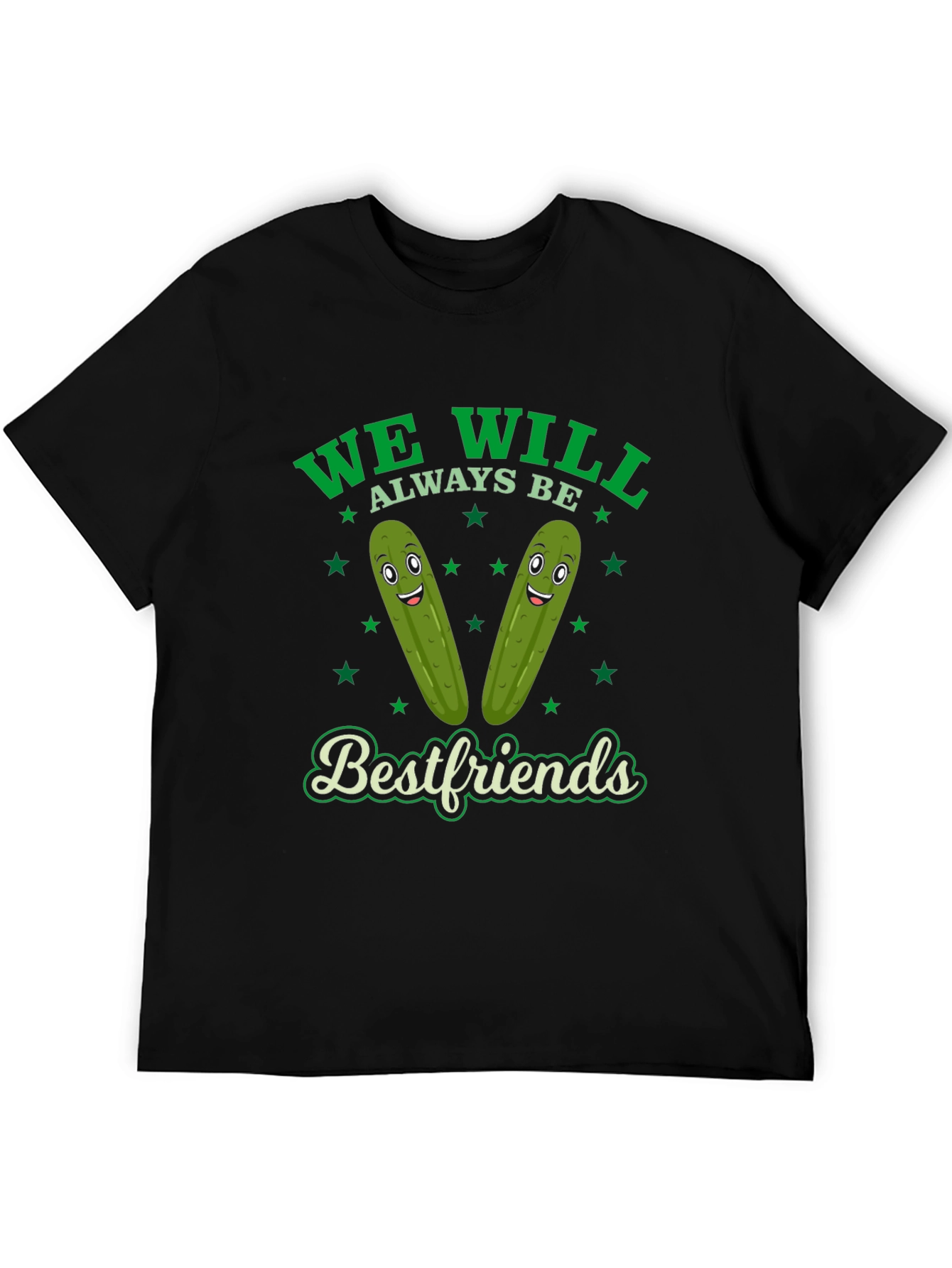 Funny Pickle Best Friends Graphic T-Shirt
