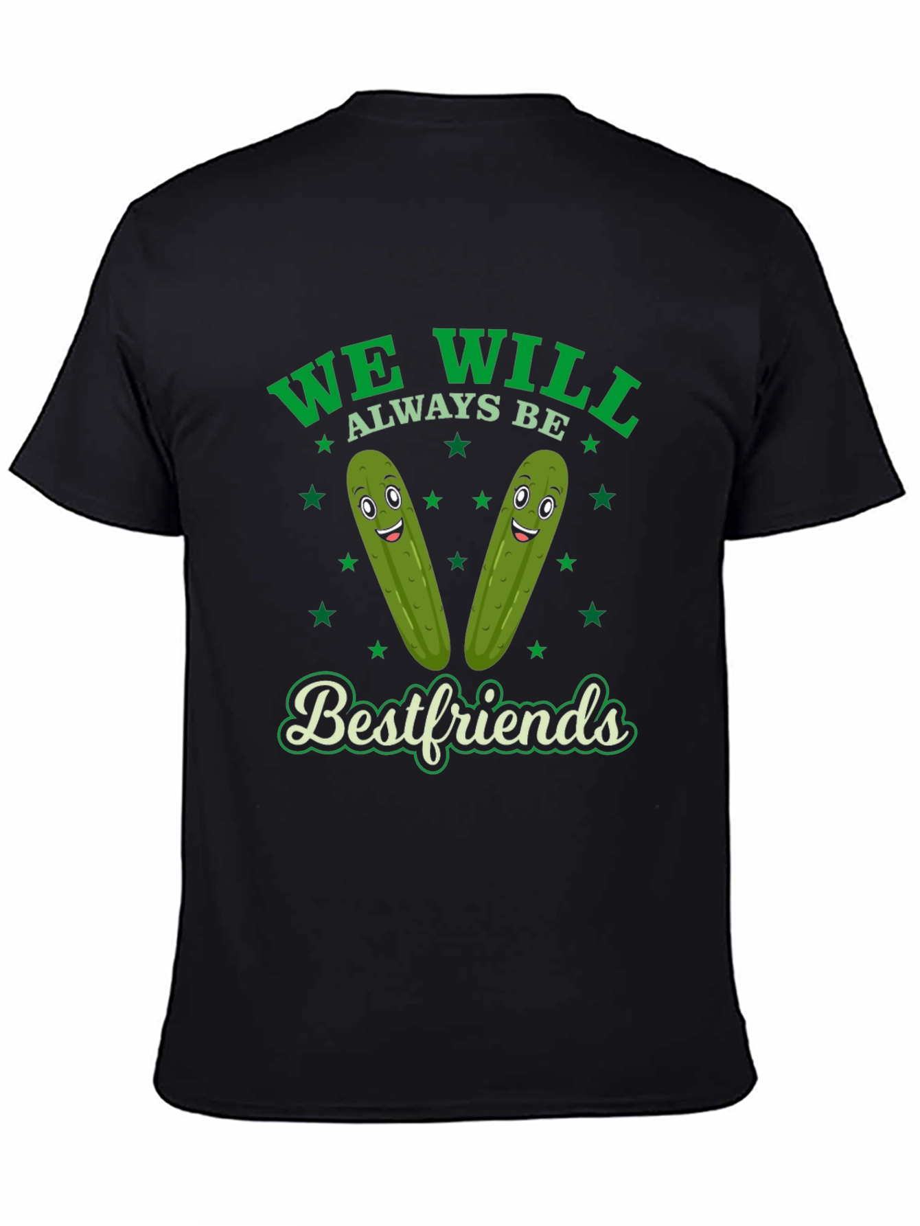 Funny Pickle Best Friends Graphic T-Shirt
