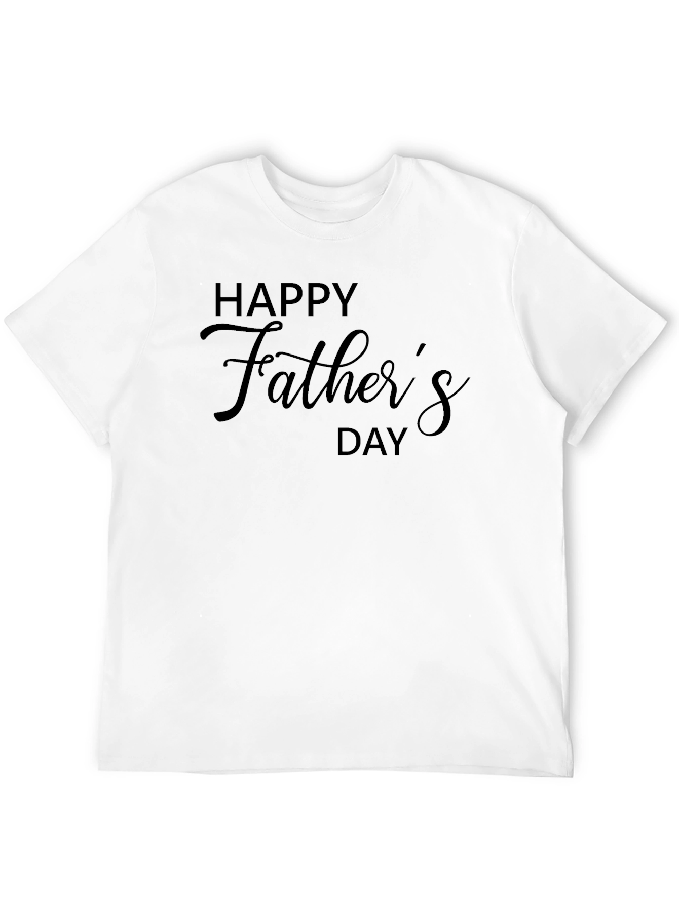 Happy Fathers Day Graphic Tee - Black