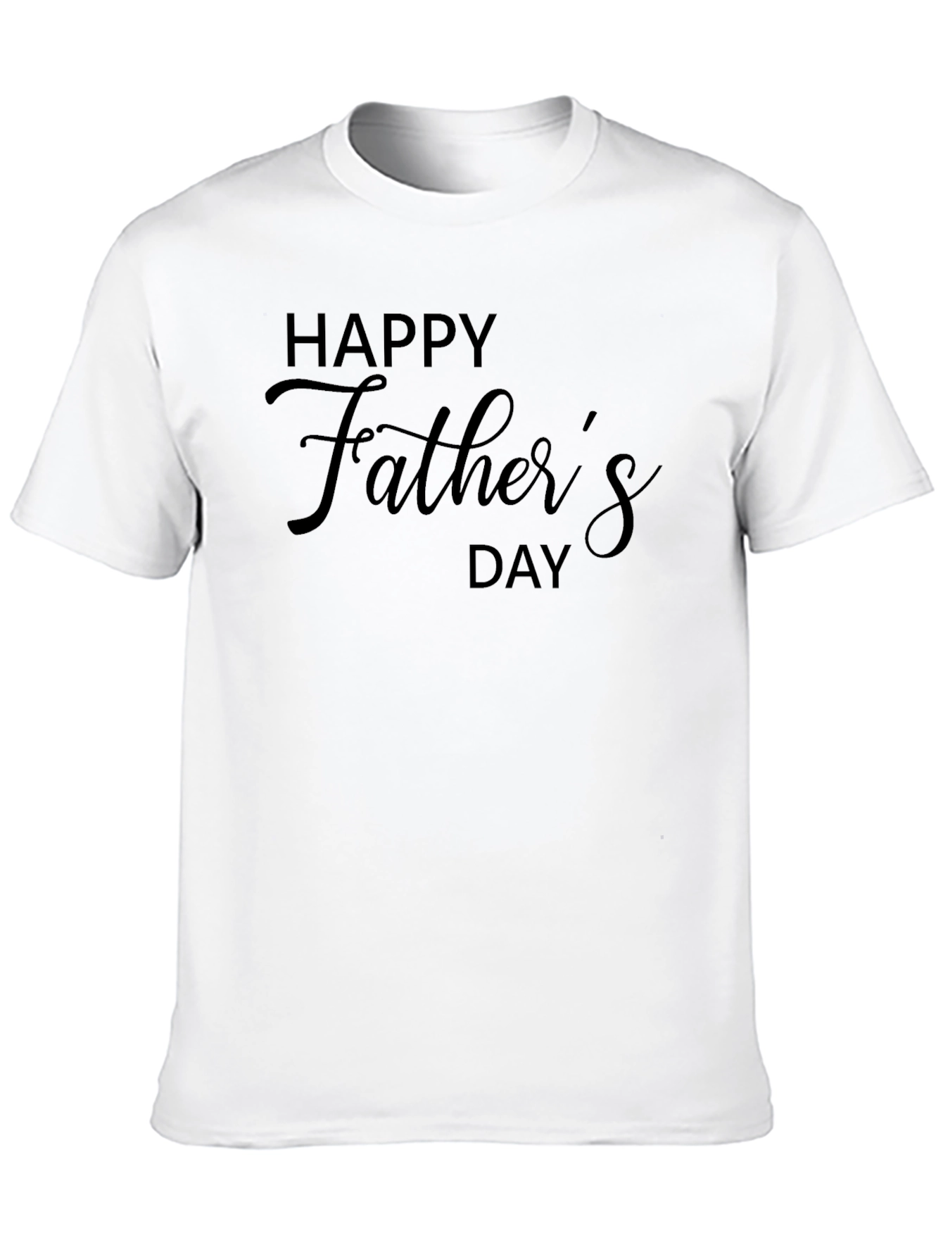 Happy Fathers Day Graphic Tee - Black