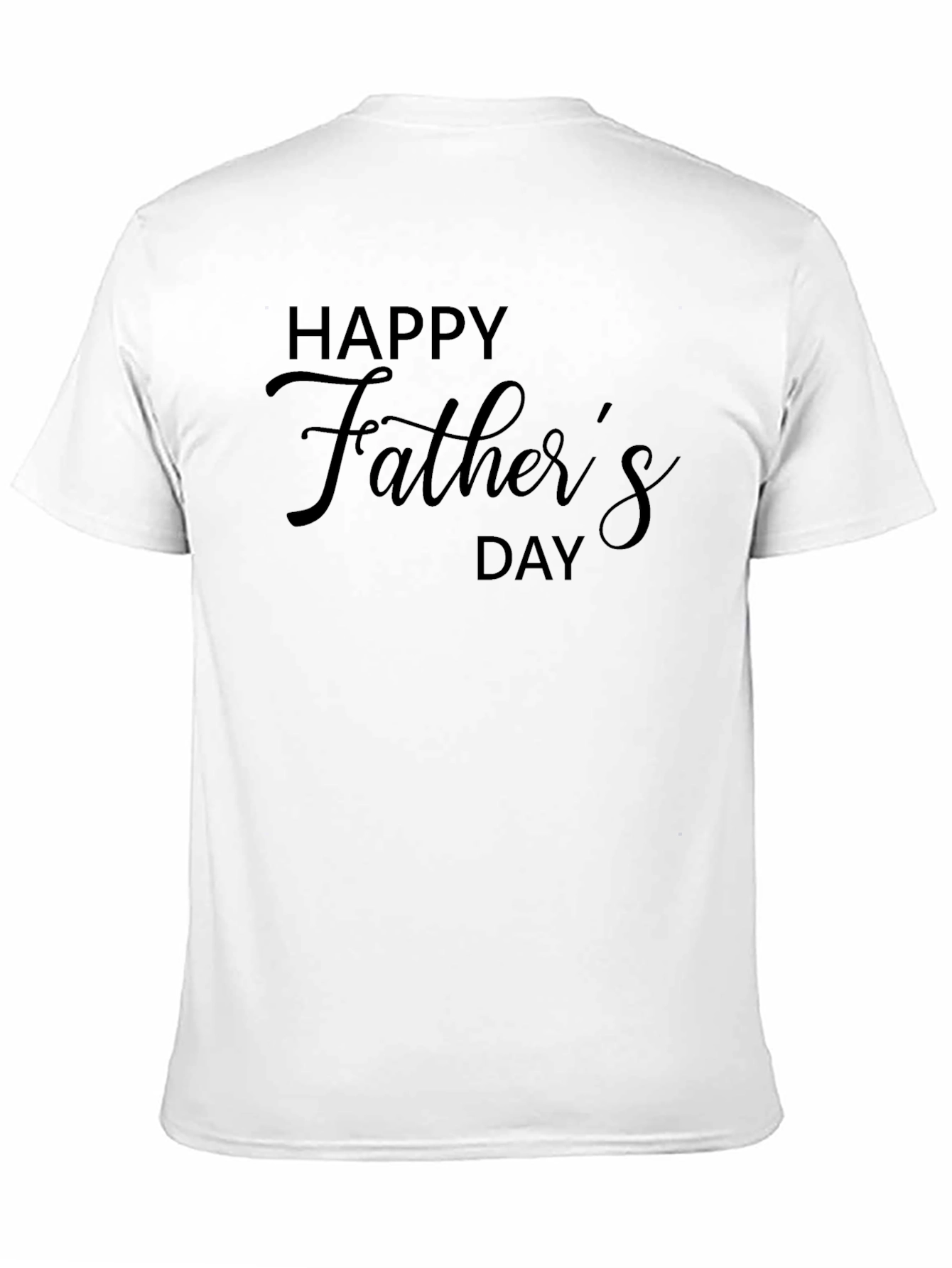 Happy Fathers Day Graphic Tee - Black