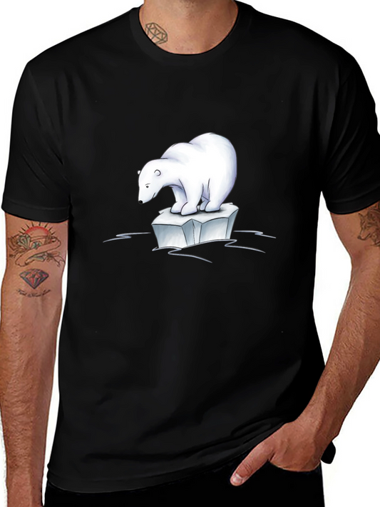 Polar Bear Iceberg Graphic Tee - Black