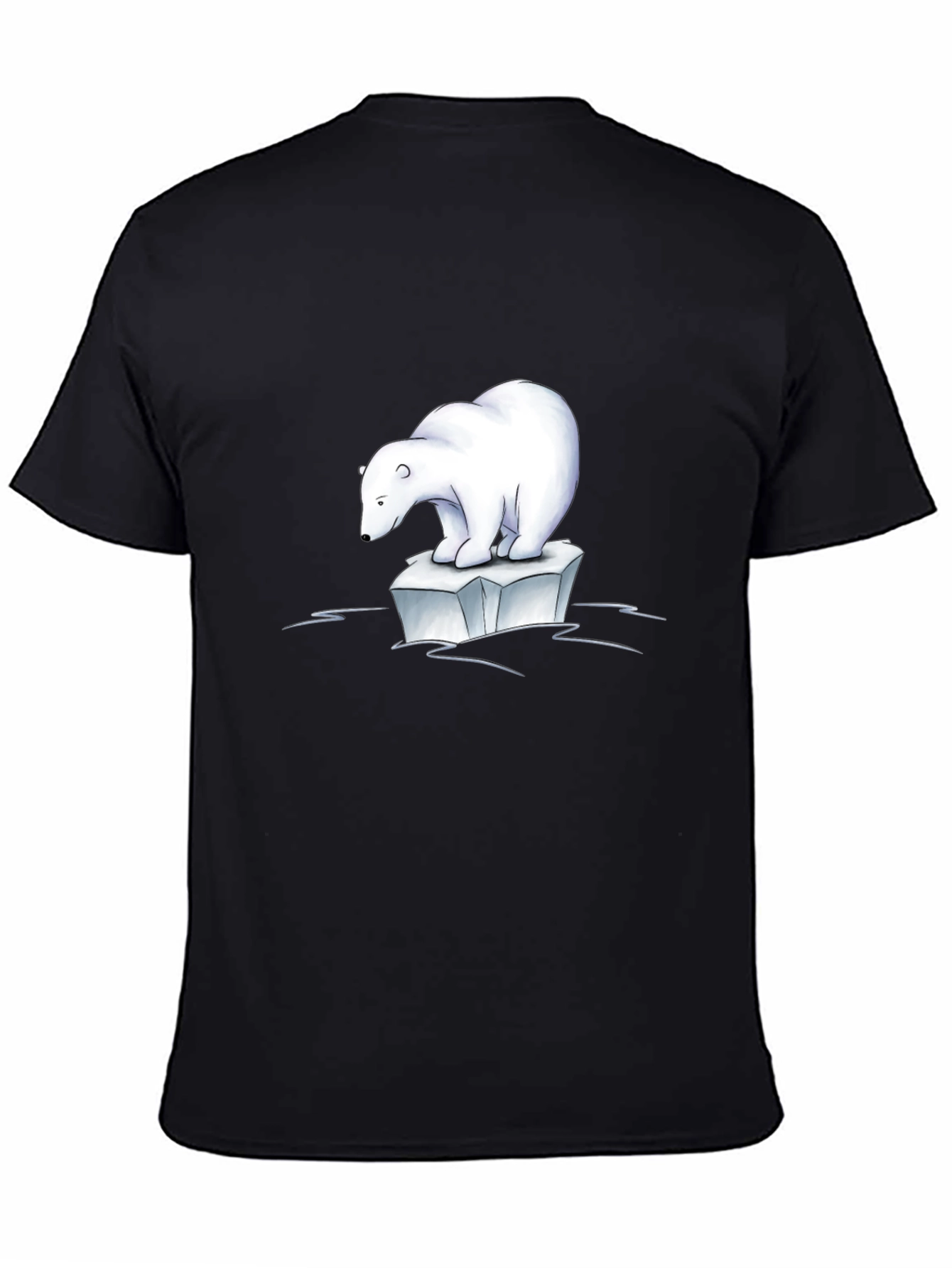 Polar Bear Iceberg Graphic Tee - Black