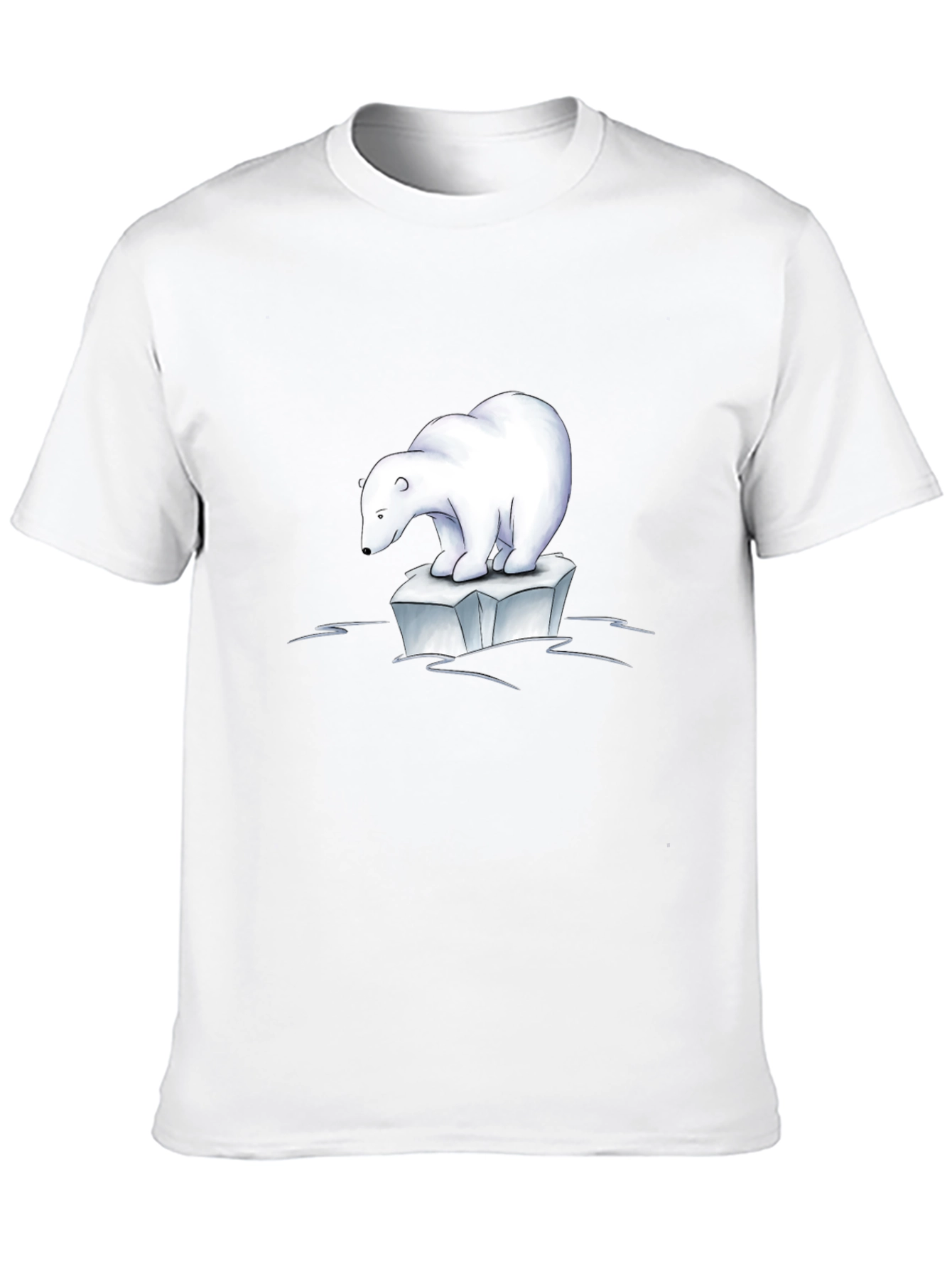Polar Bear Iceberg Graphic Tee - Black