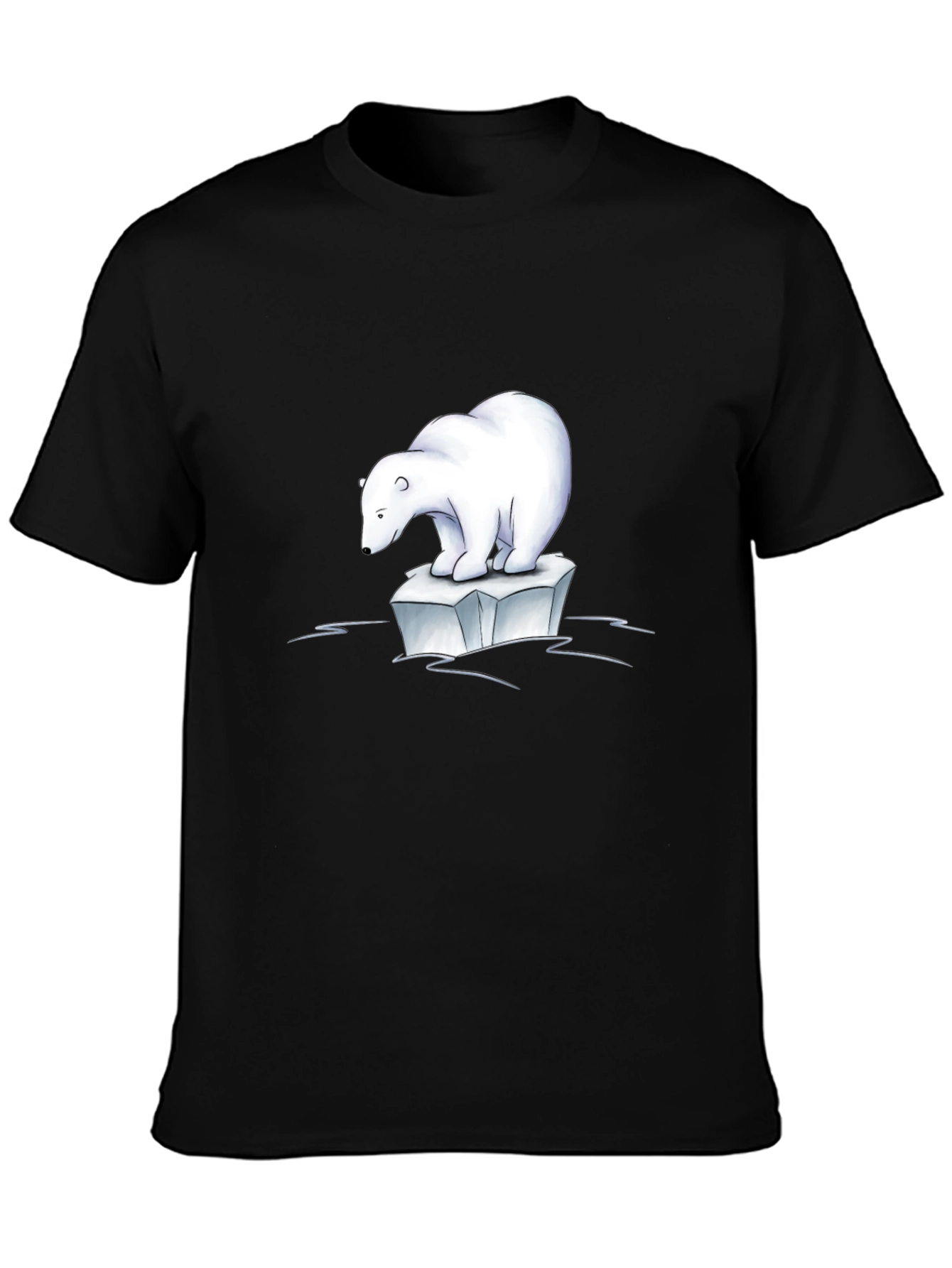 Polar Bear Iceberg Graphic Tee - Black