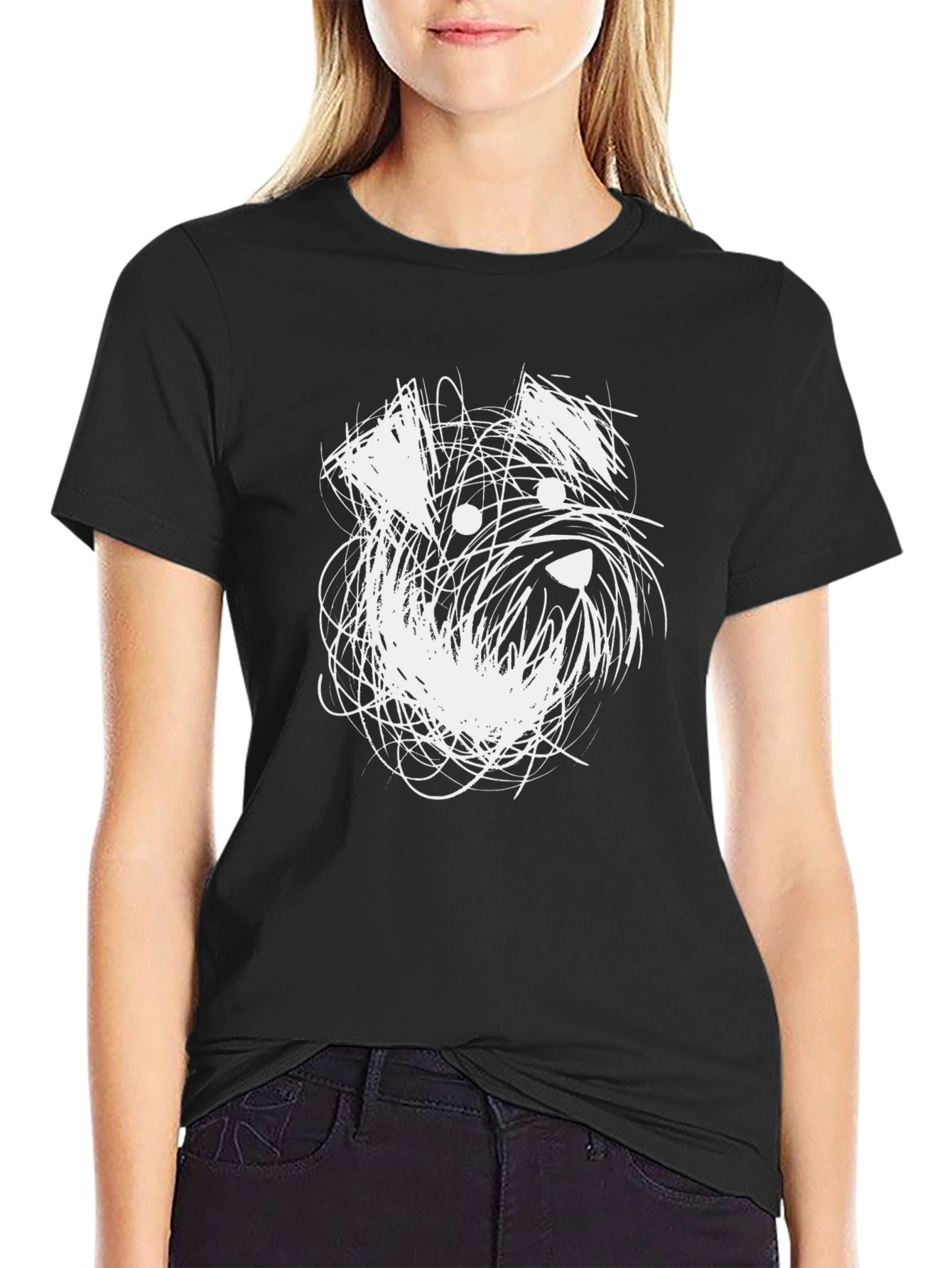 Dog Doodle Graphic Tee - Casual Comfort