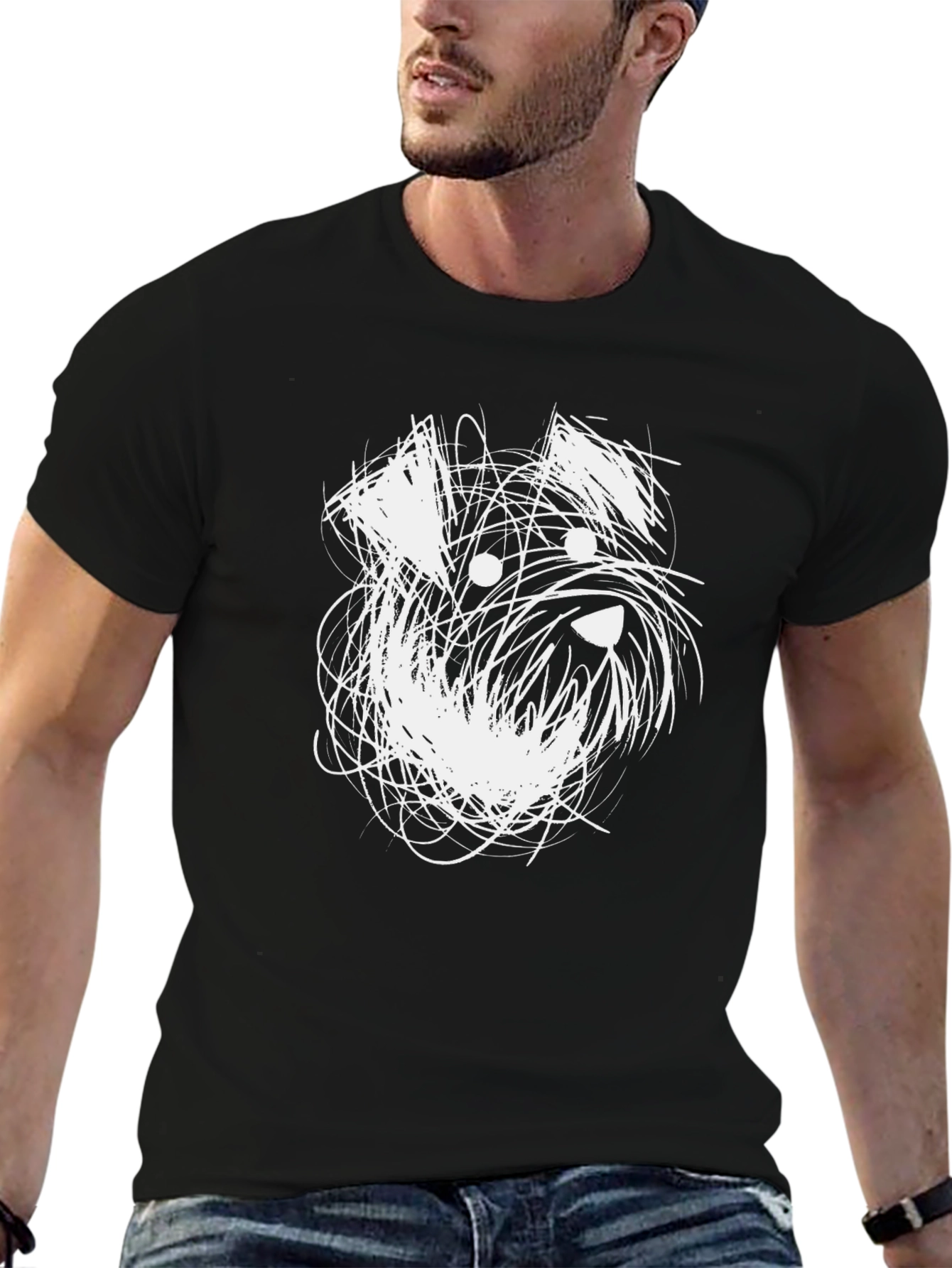 Dog Doodle Graphic Tee - Casual Comfort