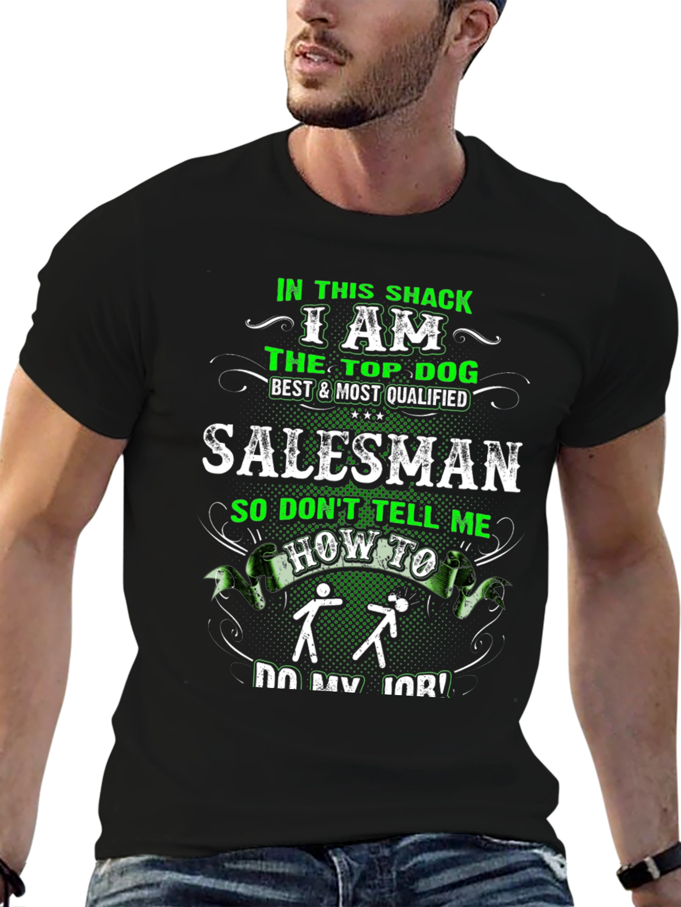 Top Dog Salesman Graphic T-Shirt