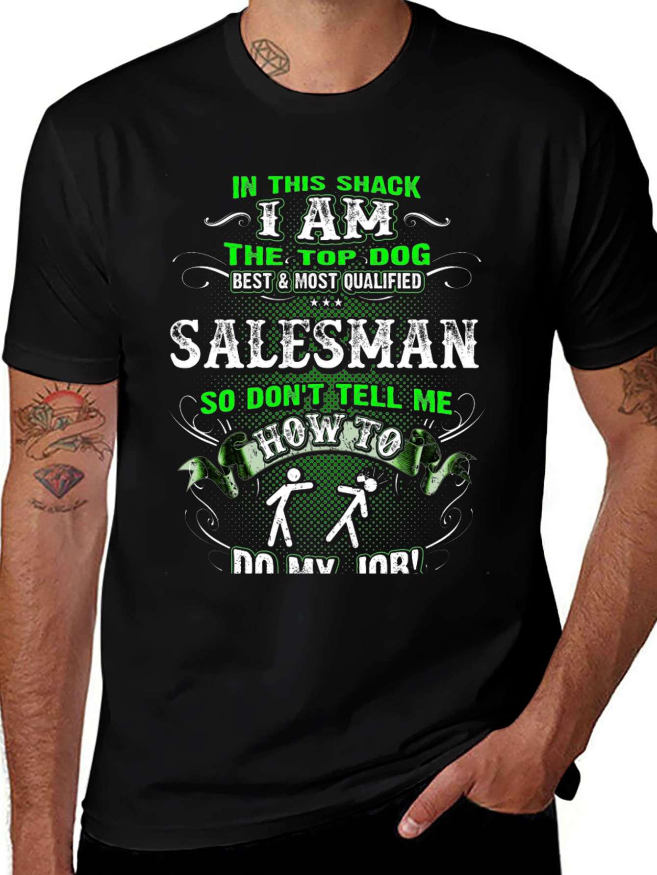 Top Dog Salesman Graphic T-Shirt