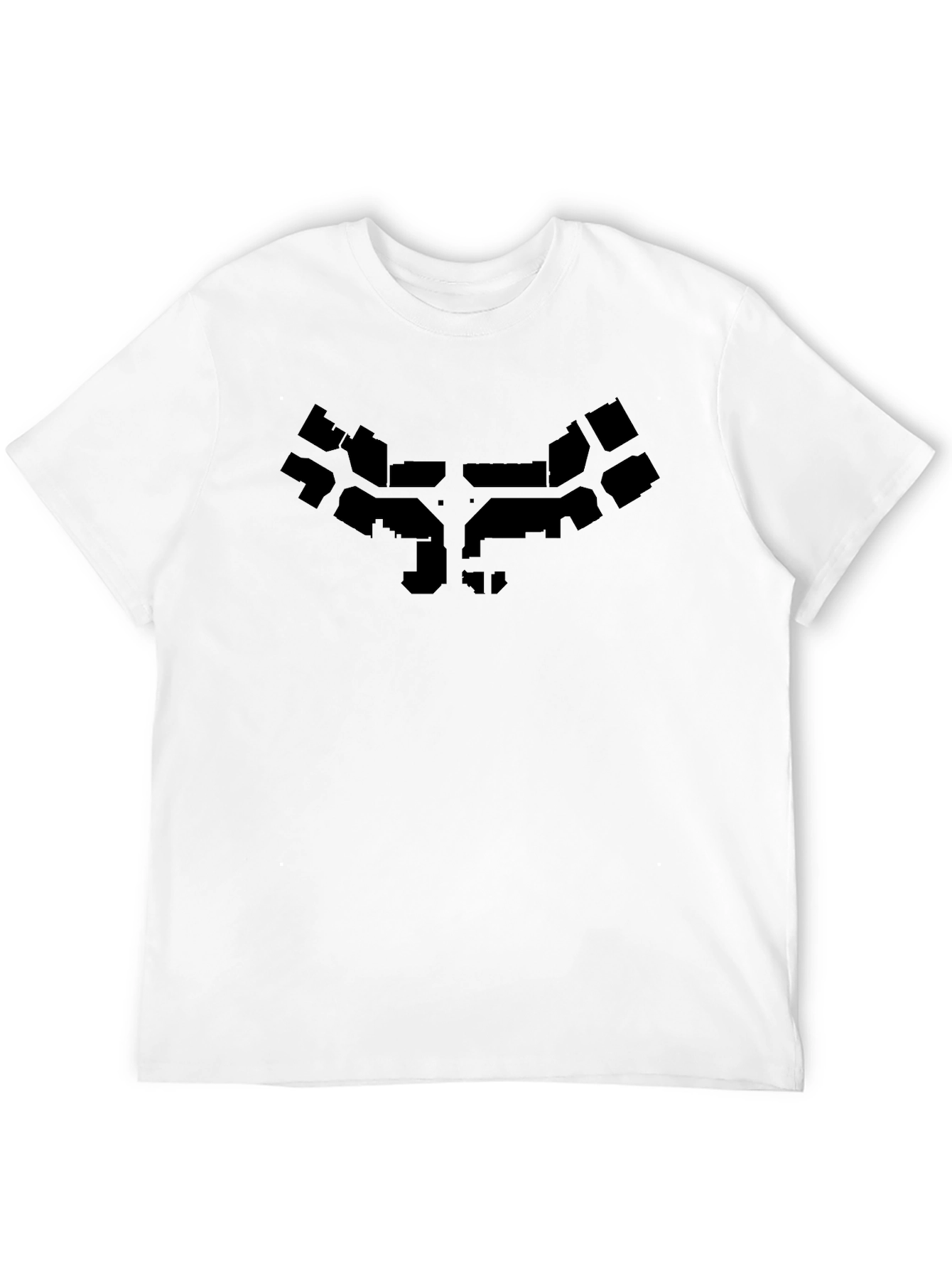 Urban Map Graphic Tee - Modern Black Cotton T-Shirt