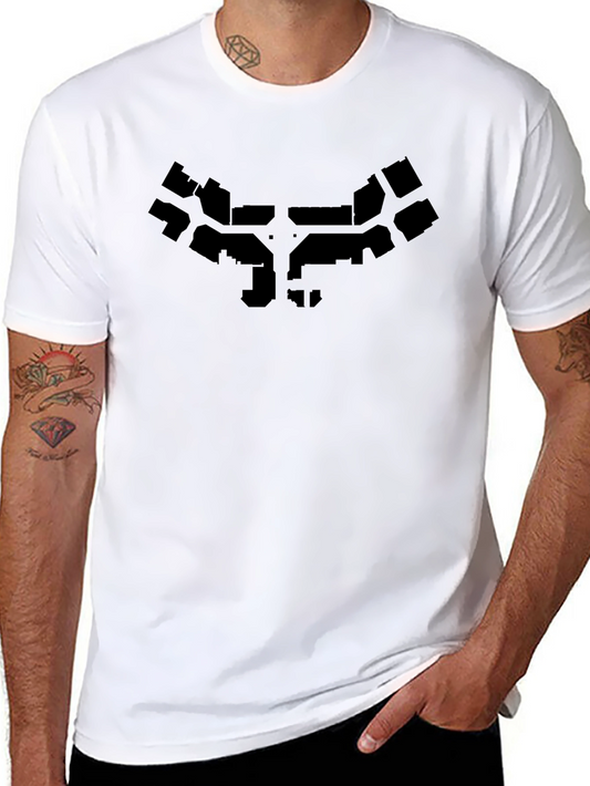 Urban Map Graphic Tee - Modern Black Cotton T-Shirt