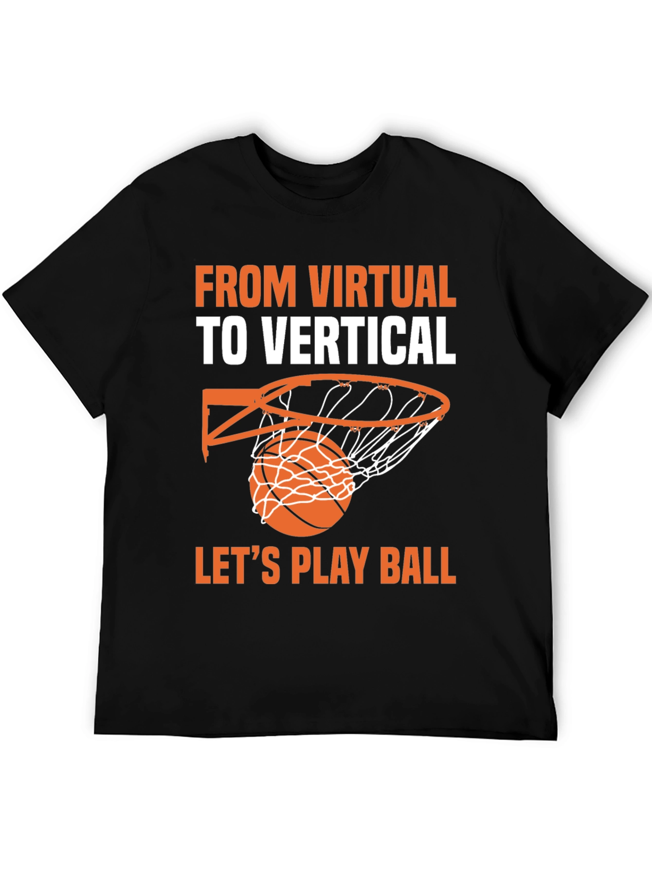 Virtual to Vertical Basketball Graphic Tee