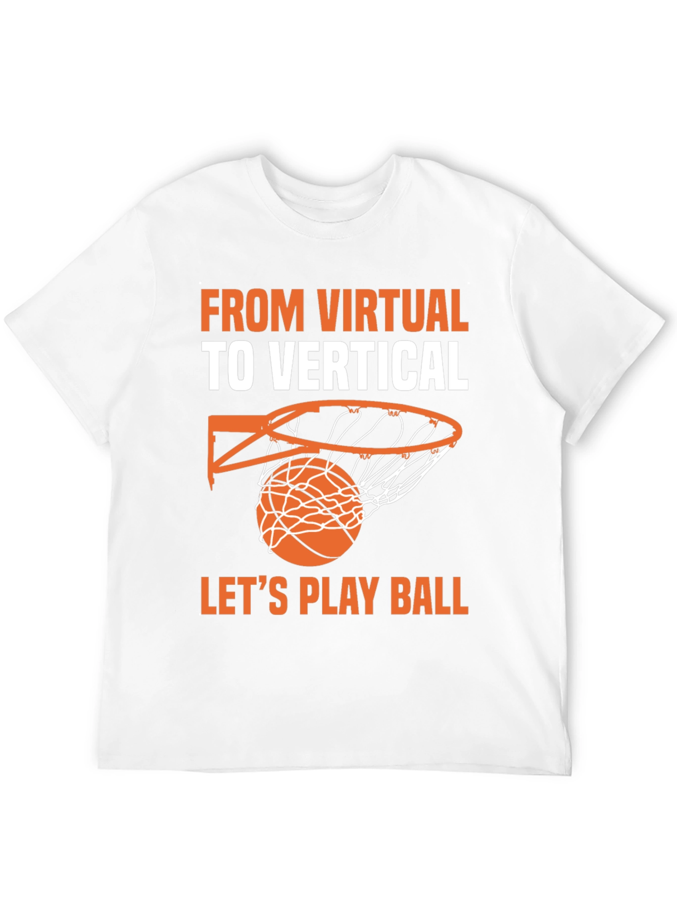 Virtual to Vertical Basketball Graphic Tee