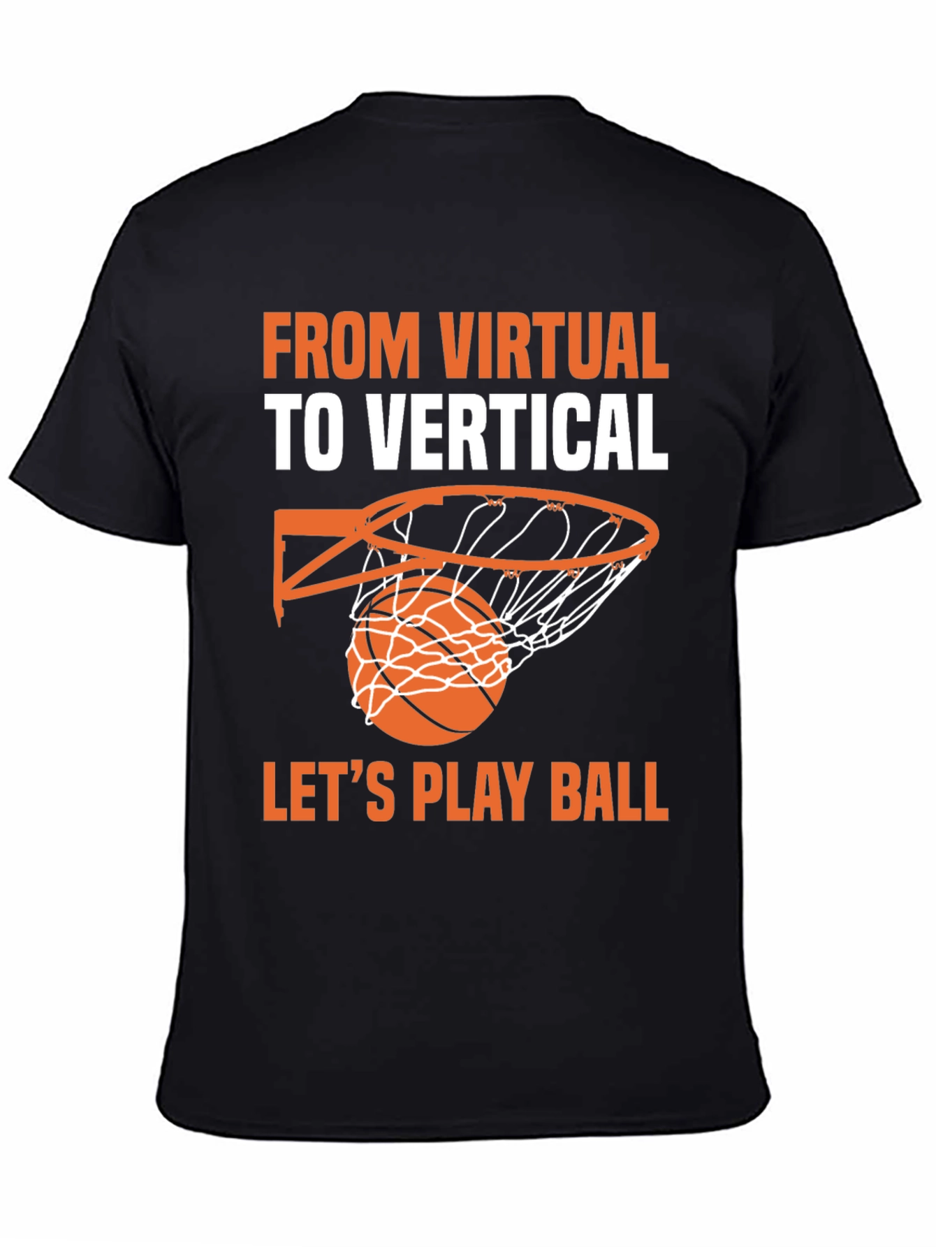 Virtual to Vertical Basketball Graphic Tee