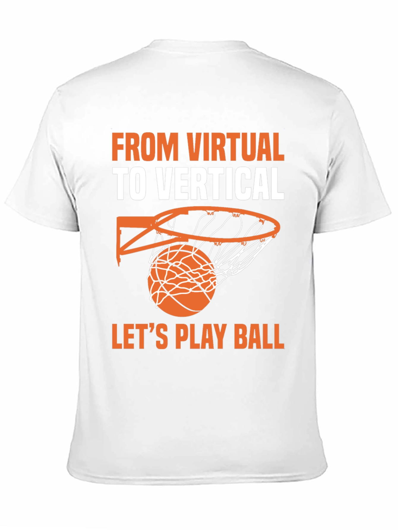 Virtual to Vertical Basketball Graphic Tee