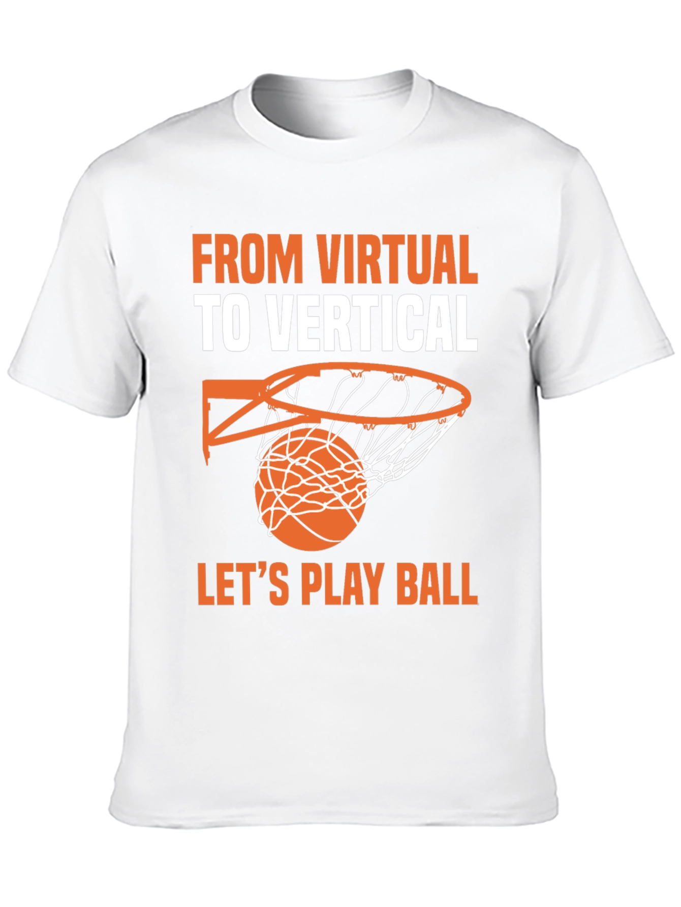 Virtual to Vertical Basketball Graphic Tee