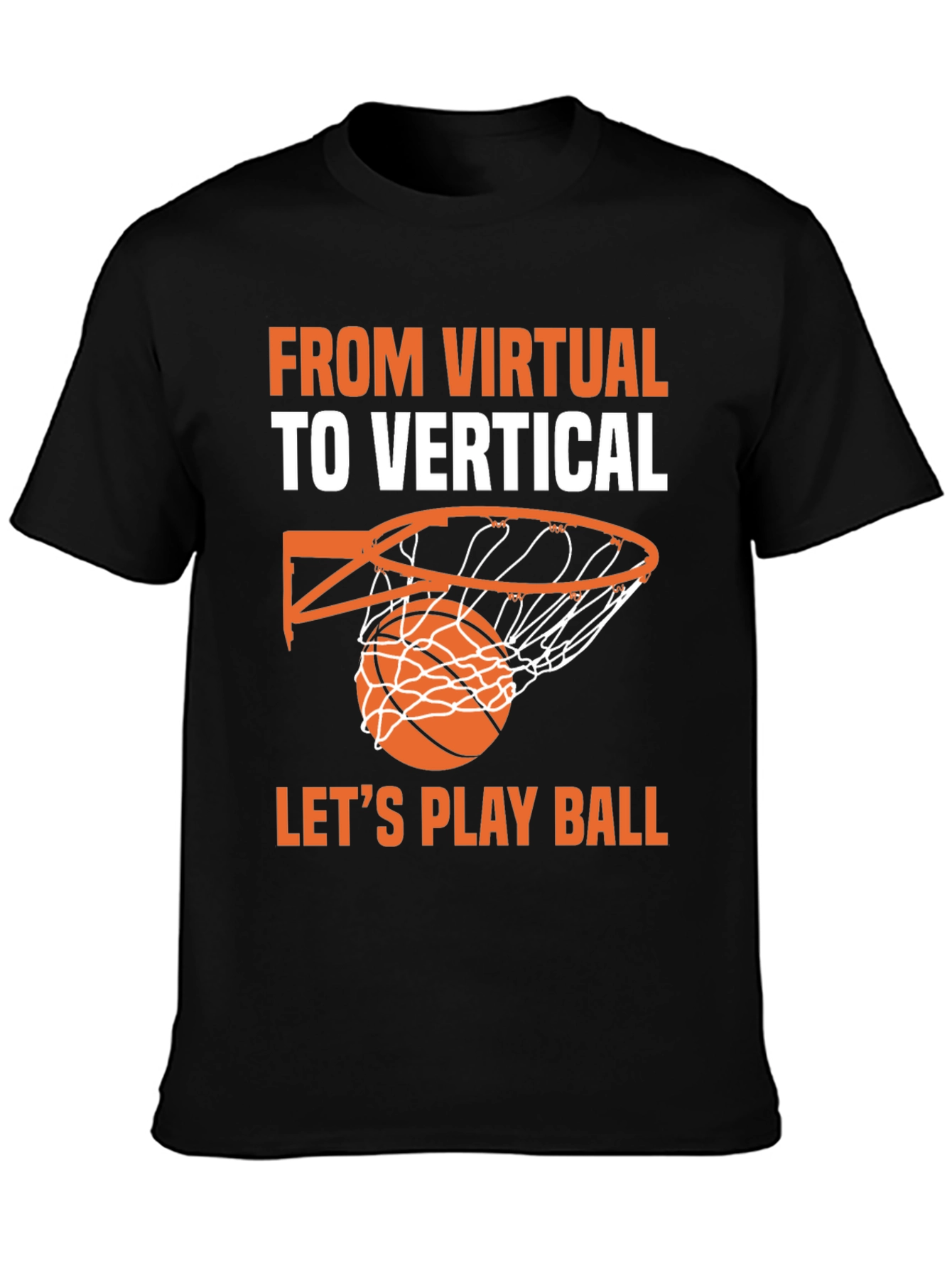 Virtual to Vertical Basketball Graphic Tee