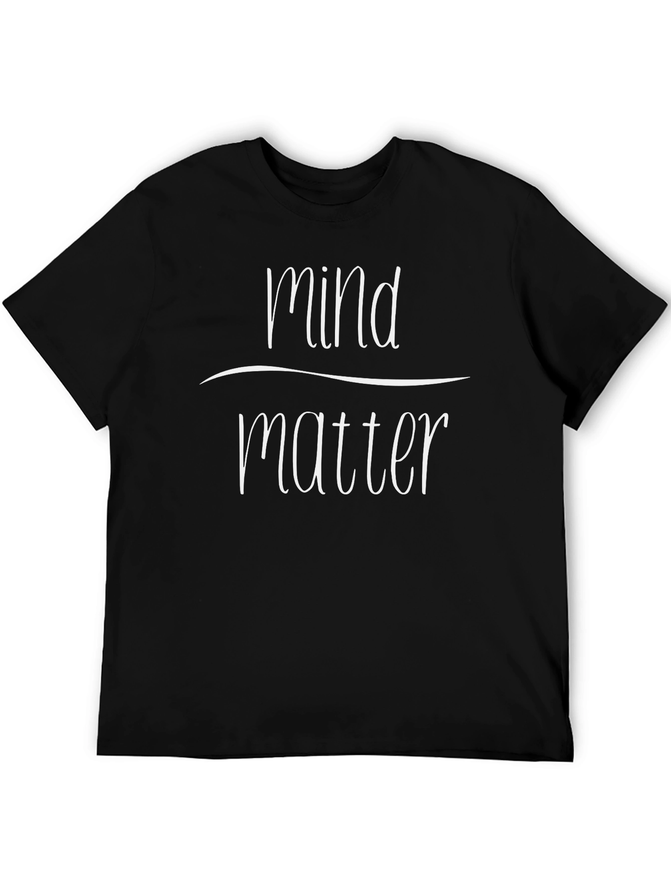 Mind Over Matter Graphic Tee - Black Cotton