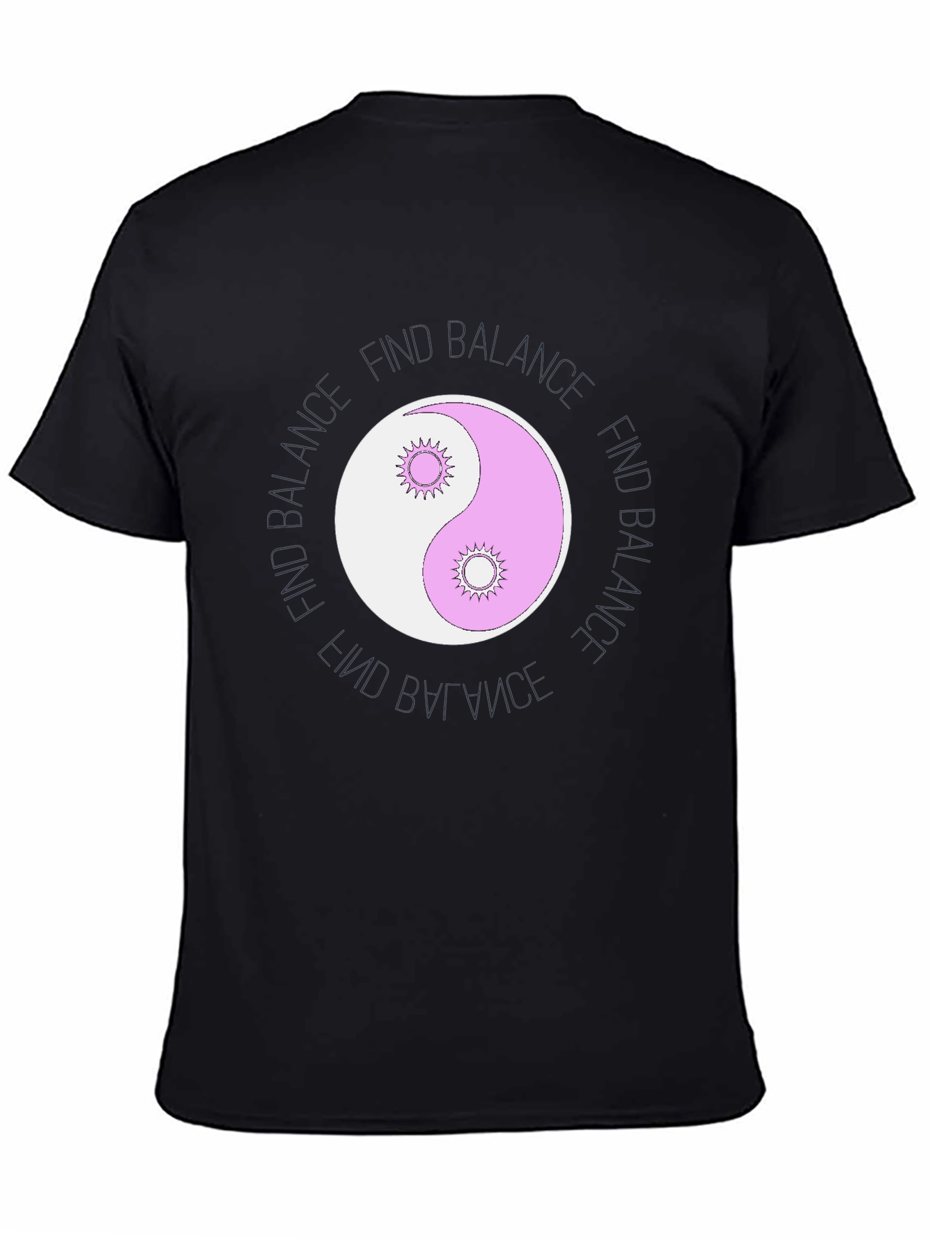 Find Balance Graphic T-Shirt - Yin Yang Design