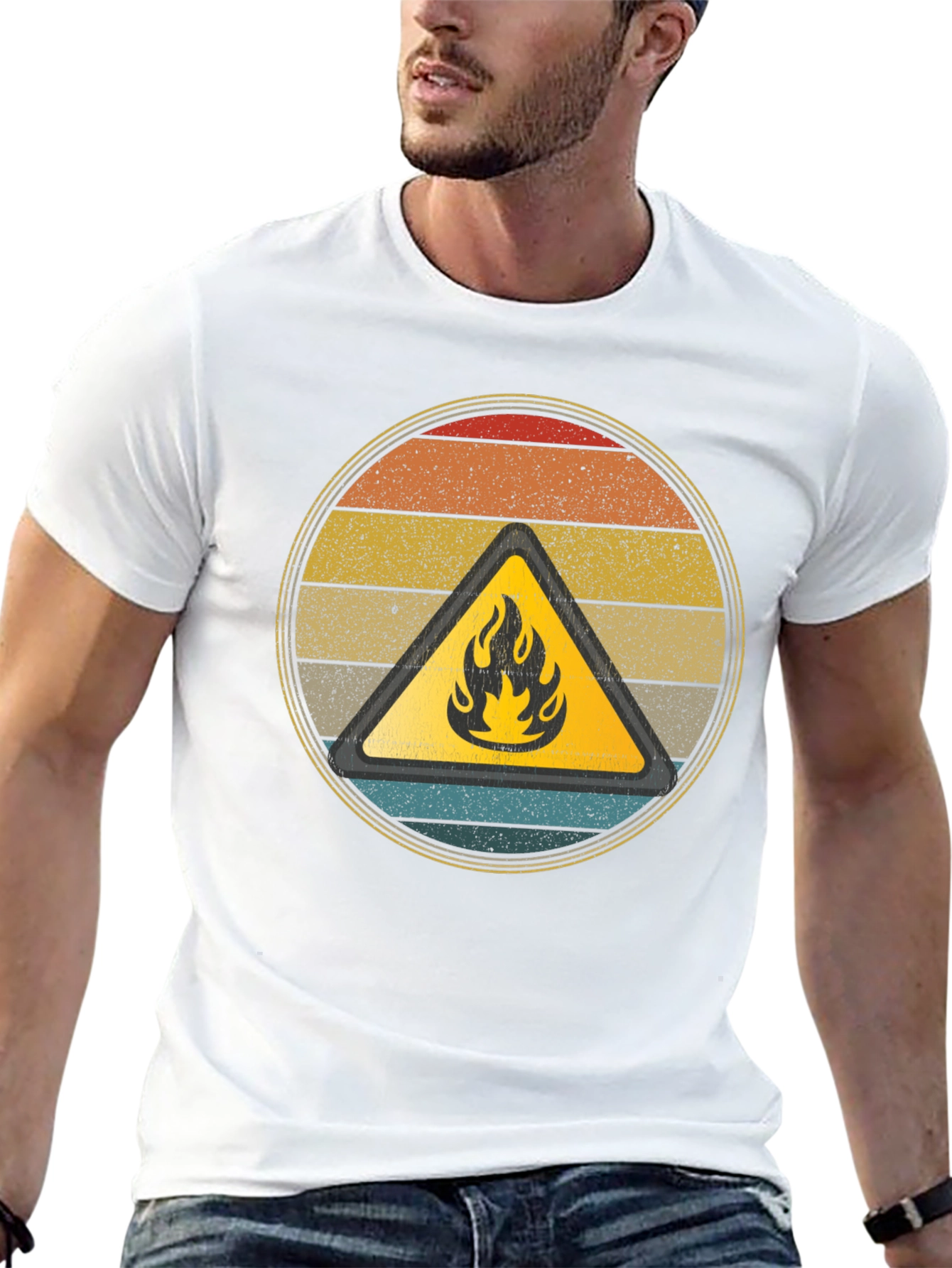 Retro Fire Hazard Graphic Tee