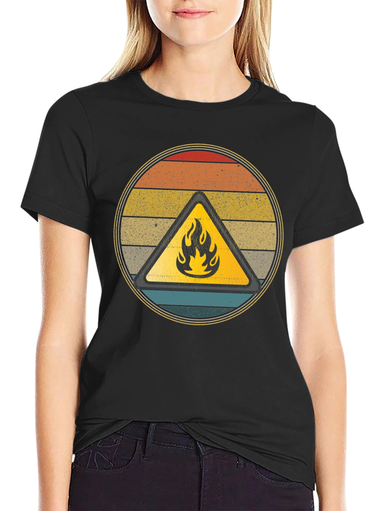 Retro Fire Hazard Graphic Tee