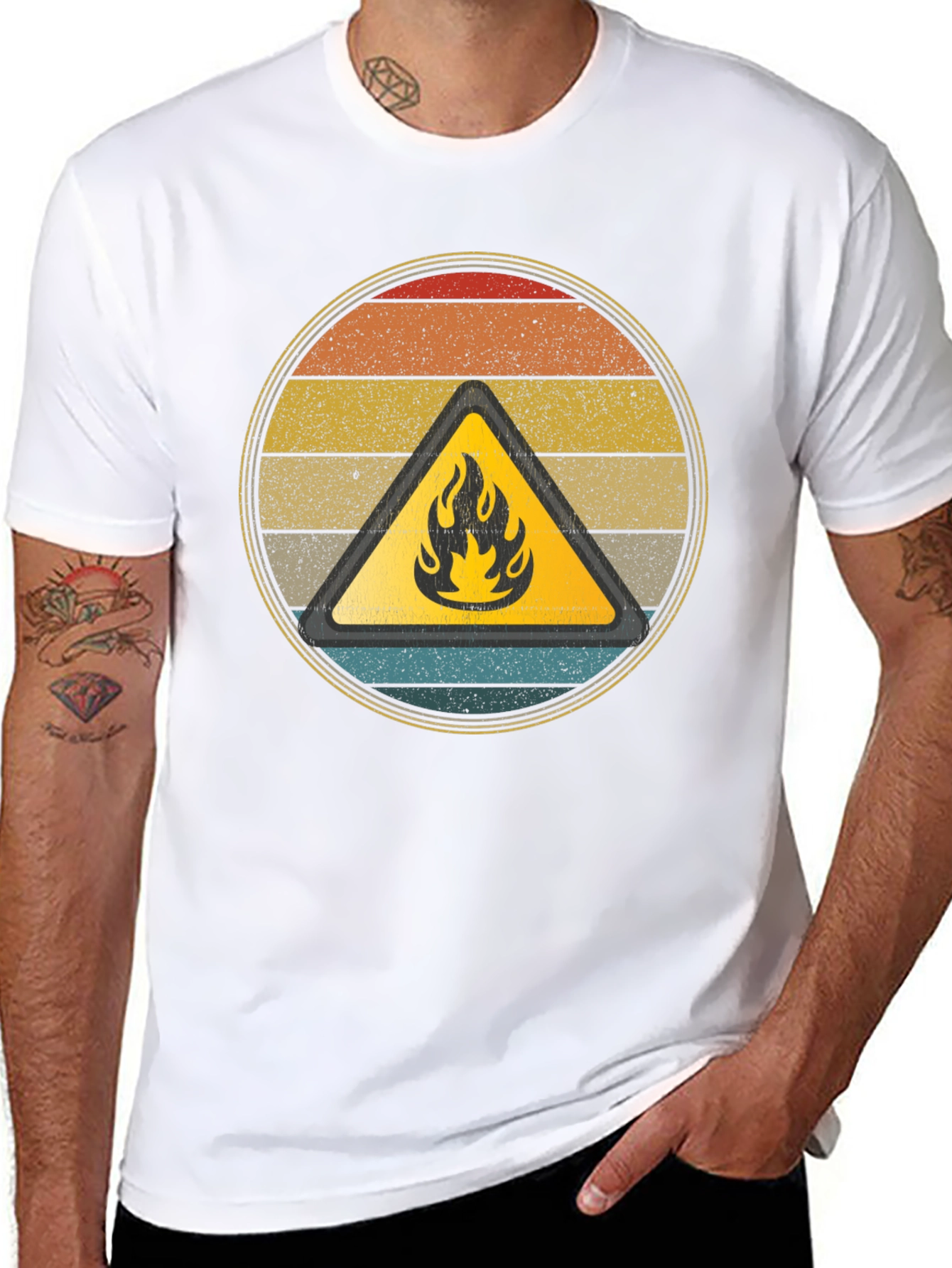 Retro Fire Hazard Graphic Tee