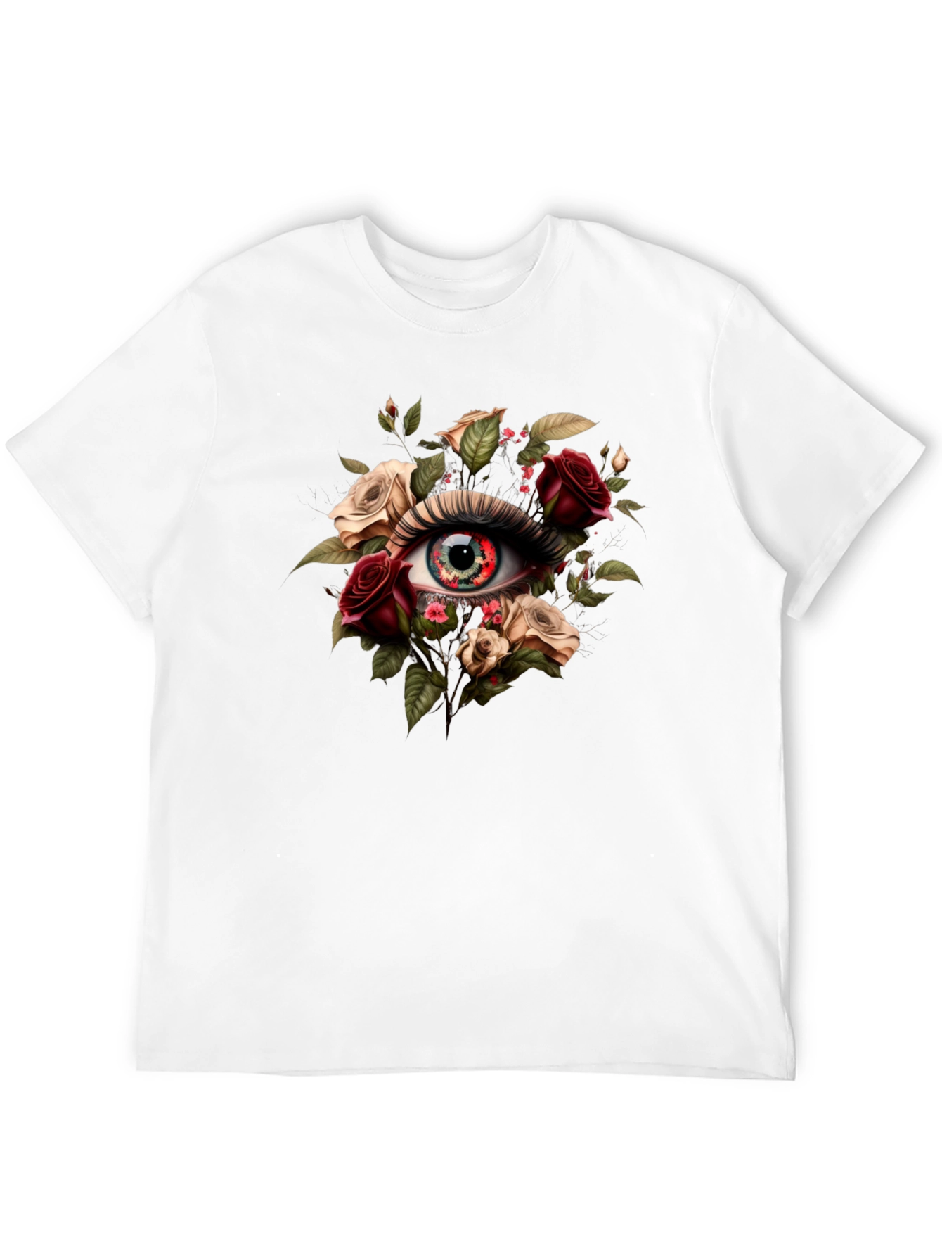 Floral Eye T-Shirt - Unique Graphic Tee