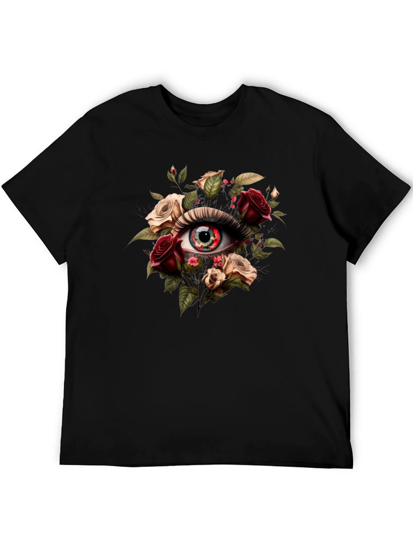 Floral Eye T-Shirt - Unique Graphic Tee