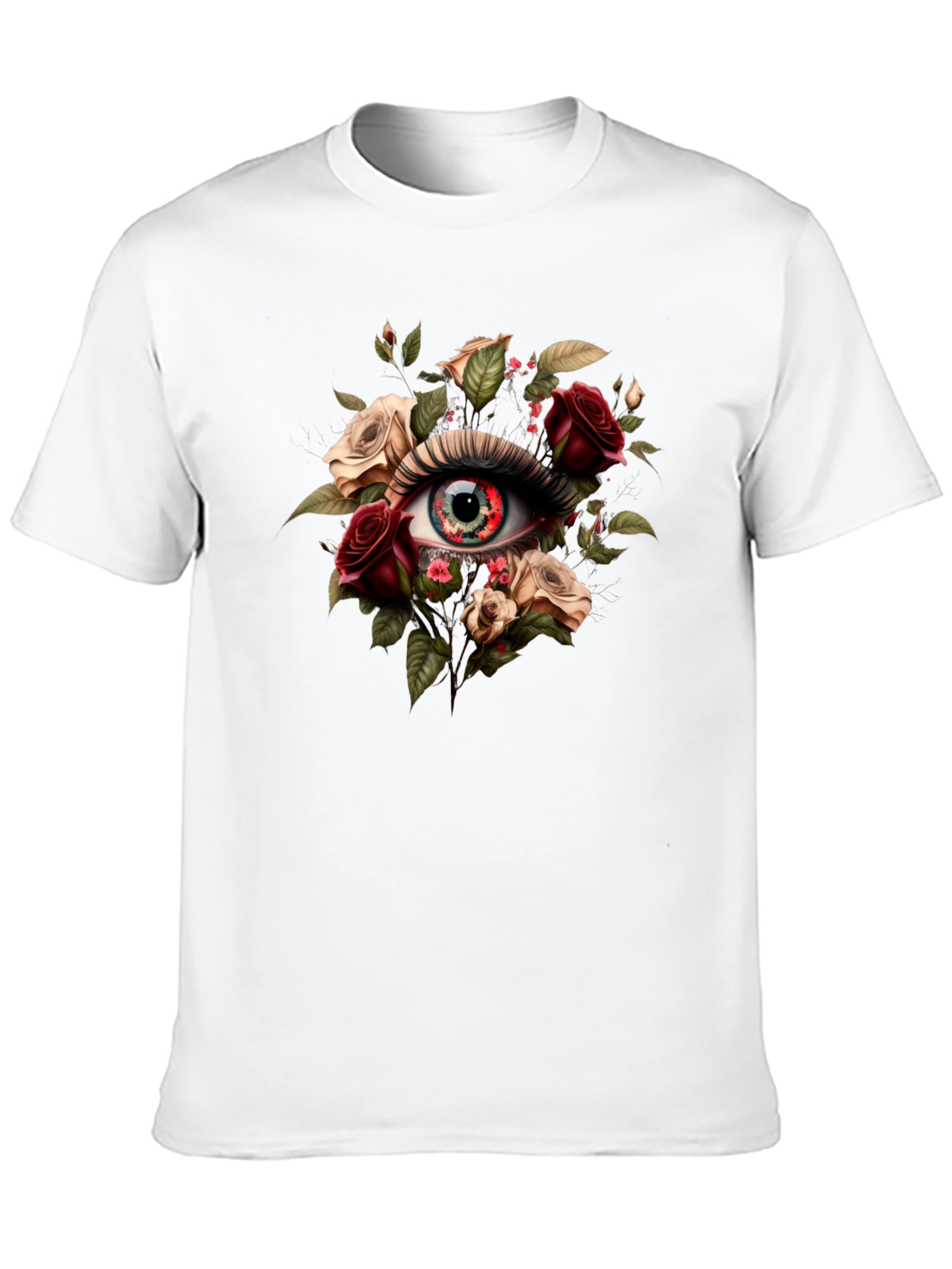 Floral Eye T-Shirt - Unique Graphic Tee