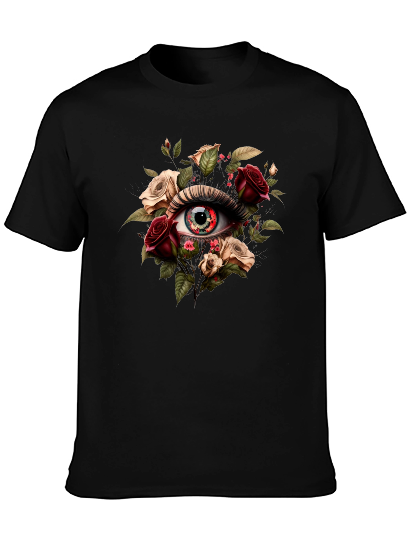 Floral Eye T-Shirt - Unique Graphic Tee