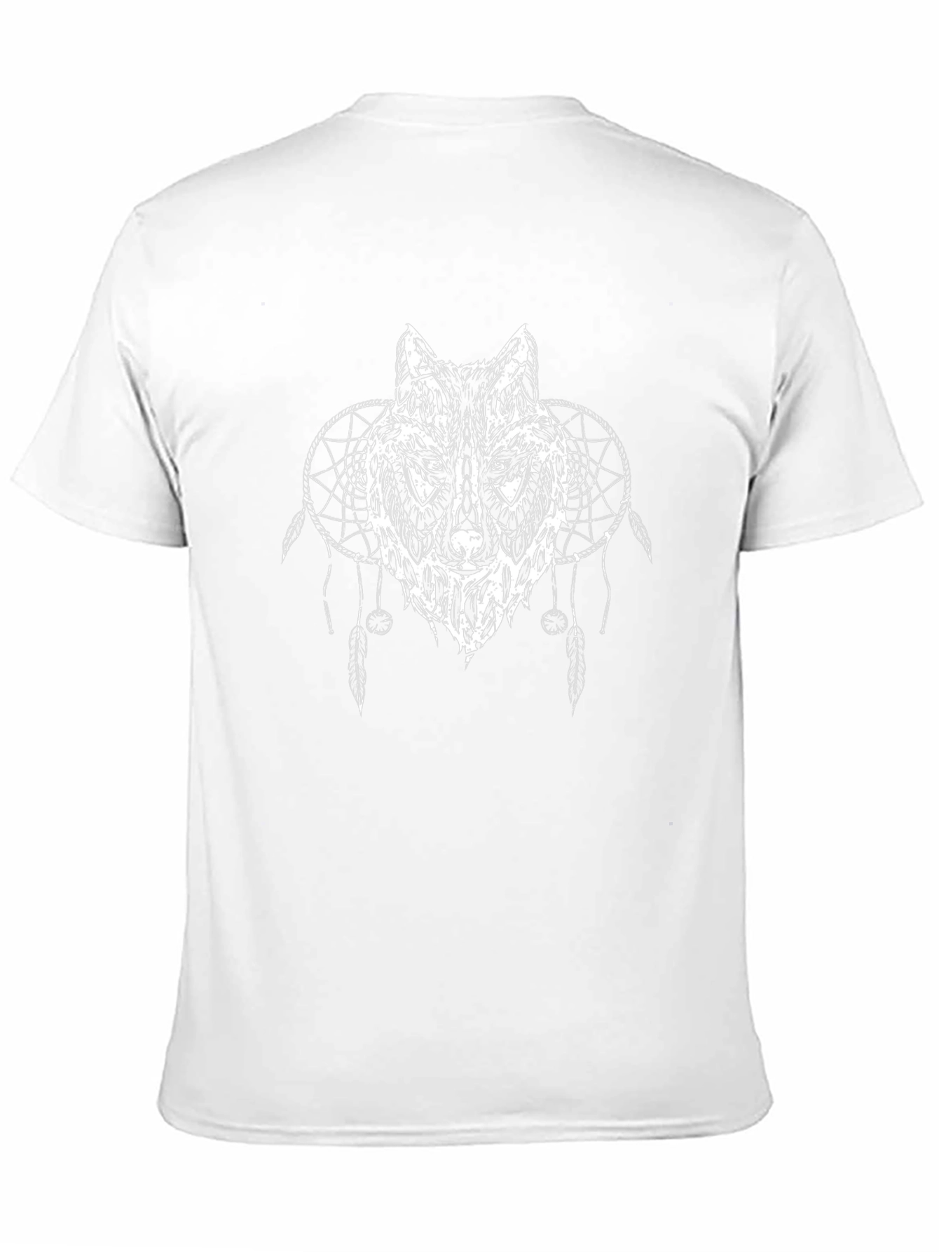 Wolf Dreamcatcher Graphic Tee - Black