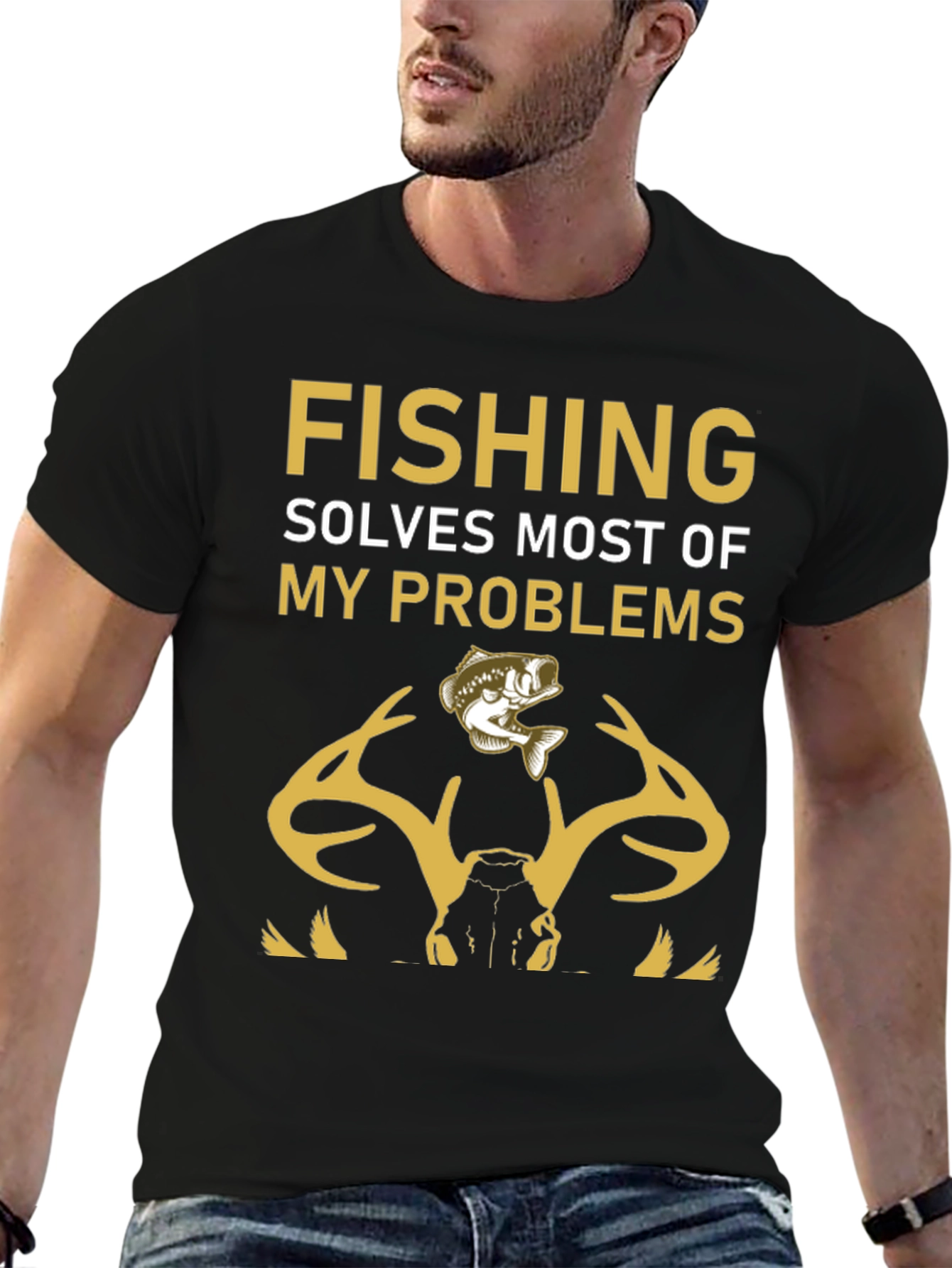 Fishing Solves Problems T-Shirt