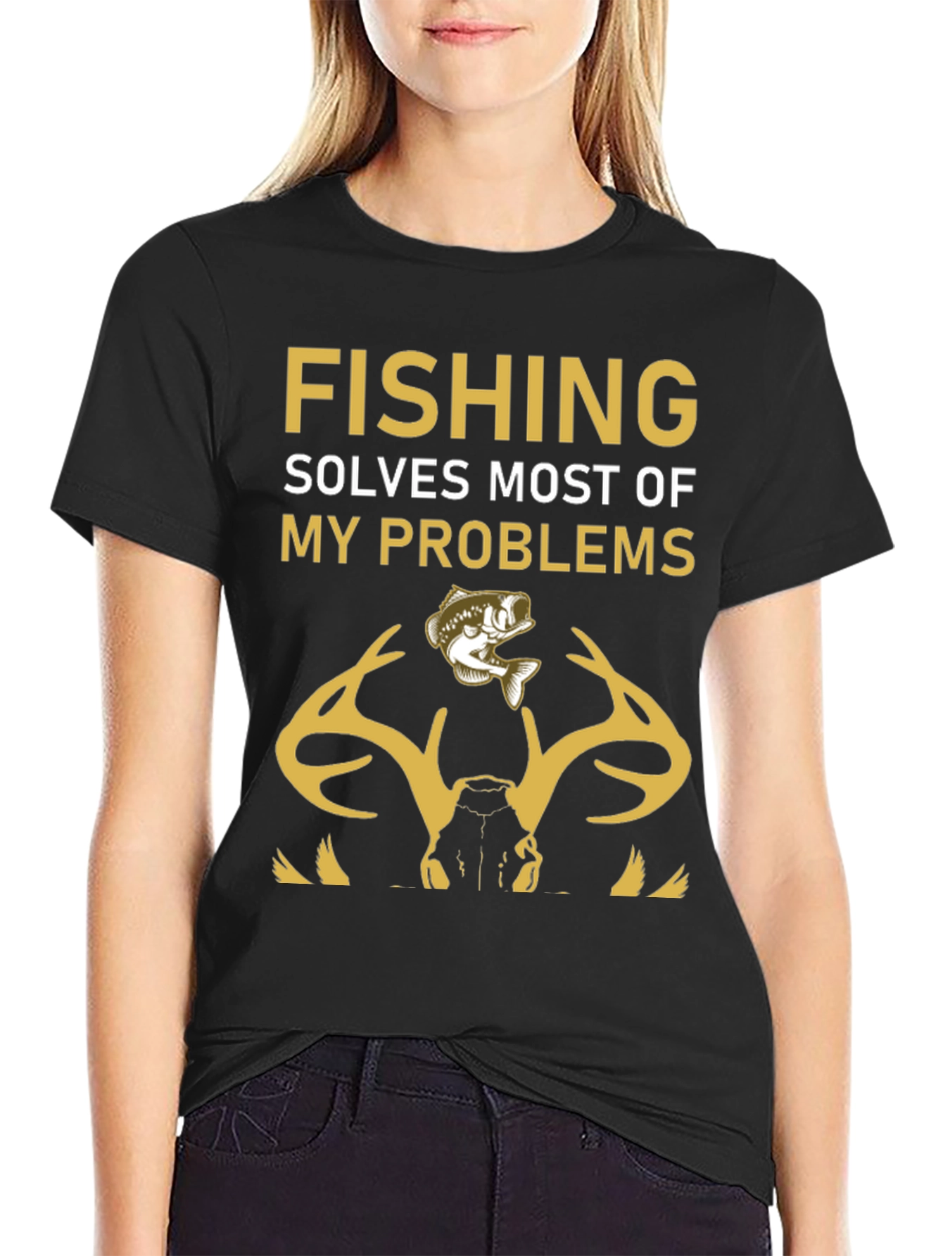 Fishing Solves Problems T-Shirt