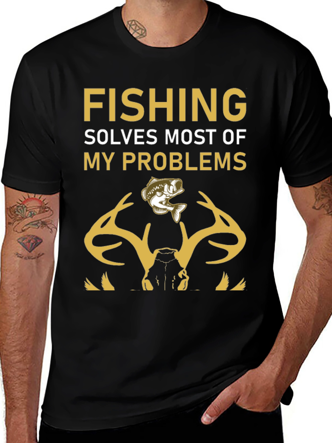 Fishing Solves Problems T-Shirt
