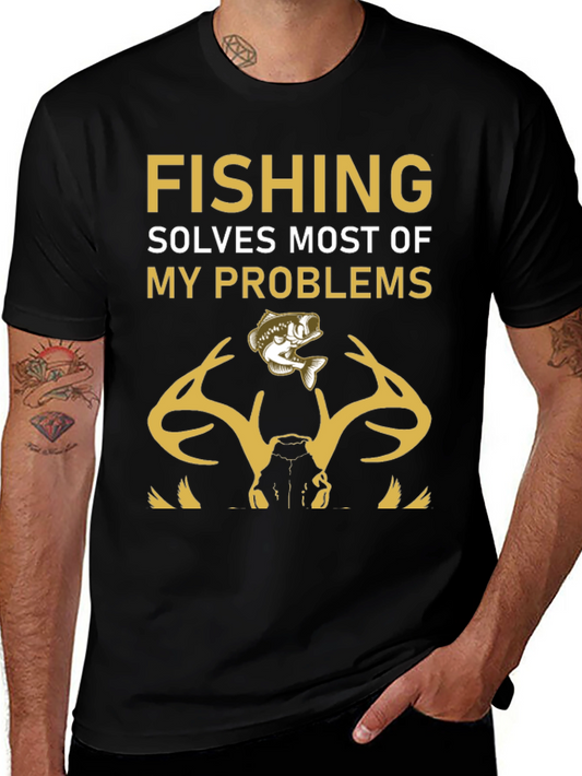 Fishing Solves Problems T-Shirt