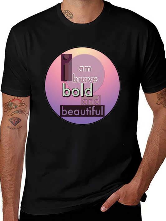 Bold & Beautiful Graphic Tee - Soft Black Unisex T-Shirt