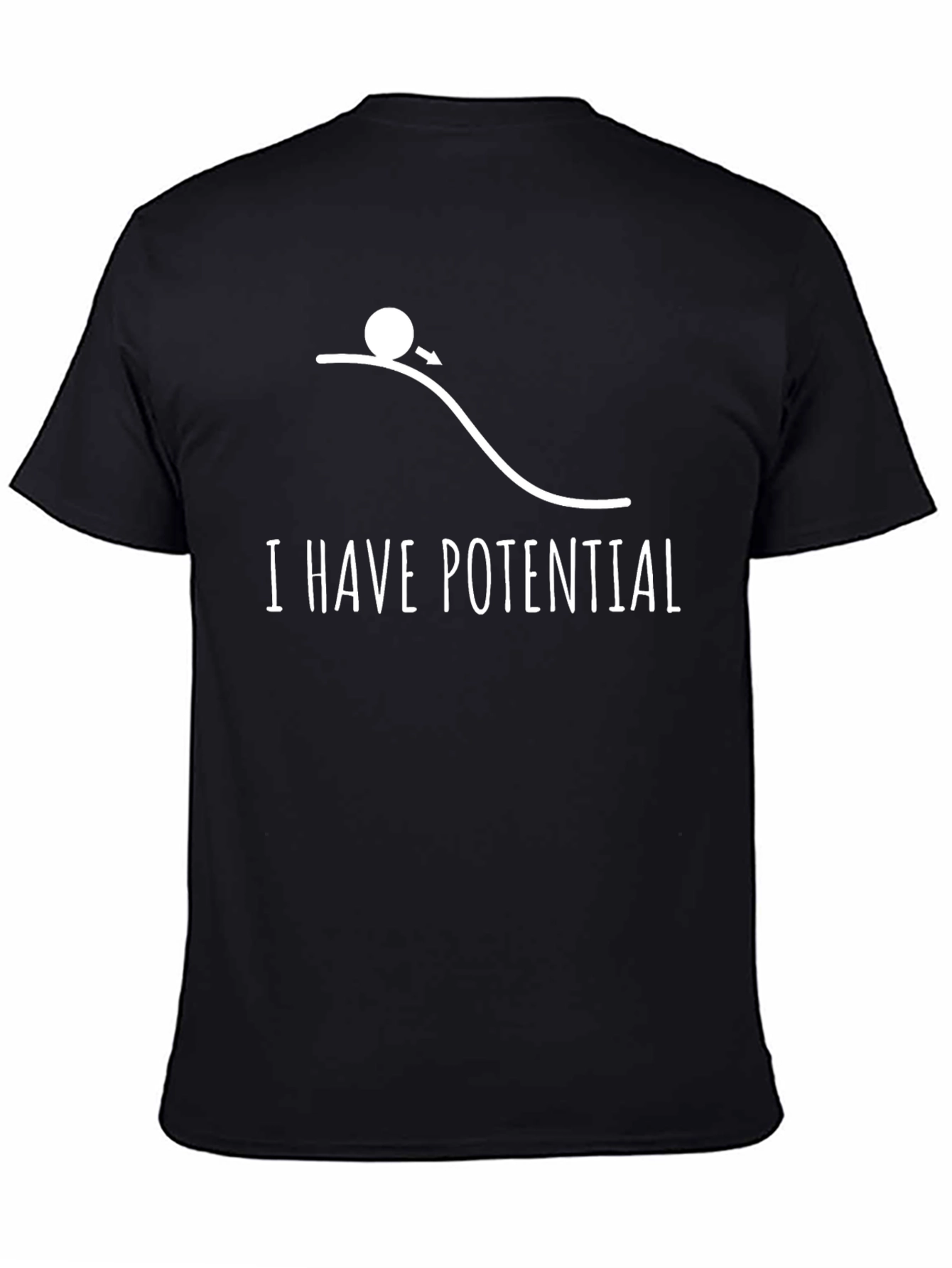 I Have Potential Graphic Tee - Black