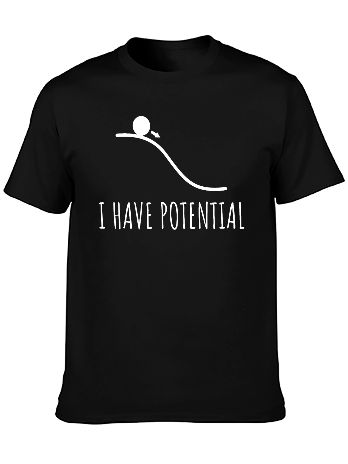 I Have Potential Graphic Tee - Black