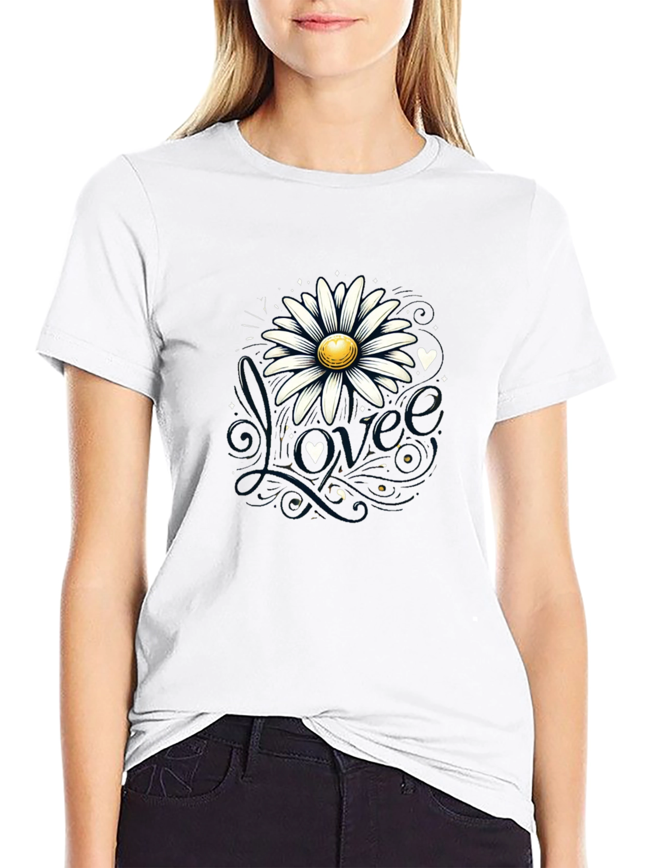 Daisy Love Black T-Shirt