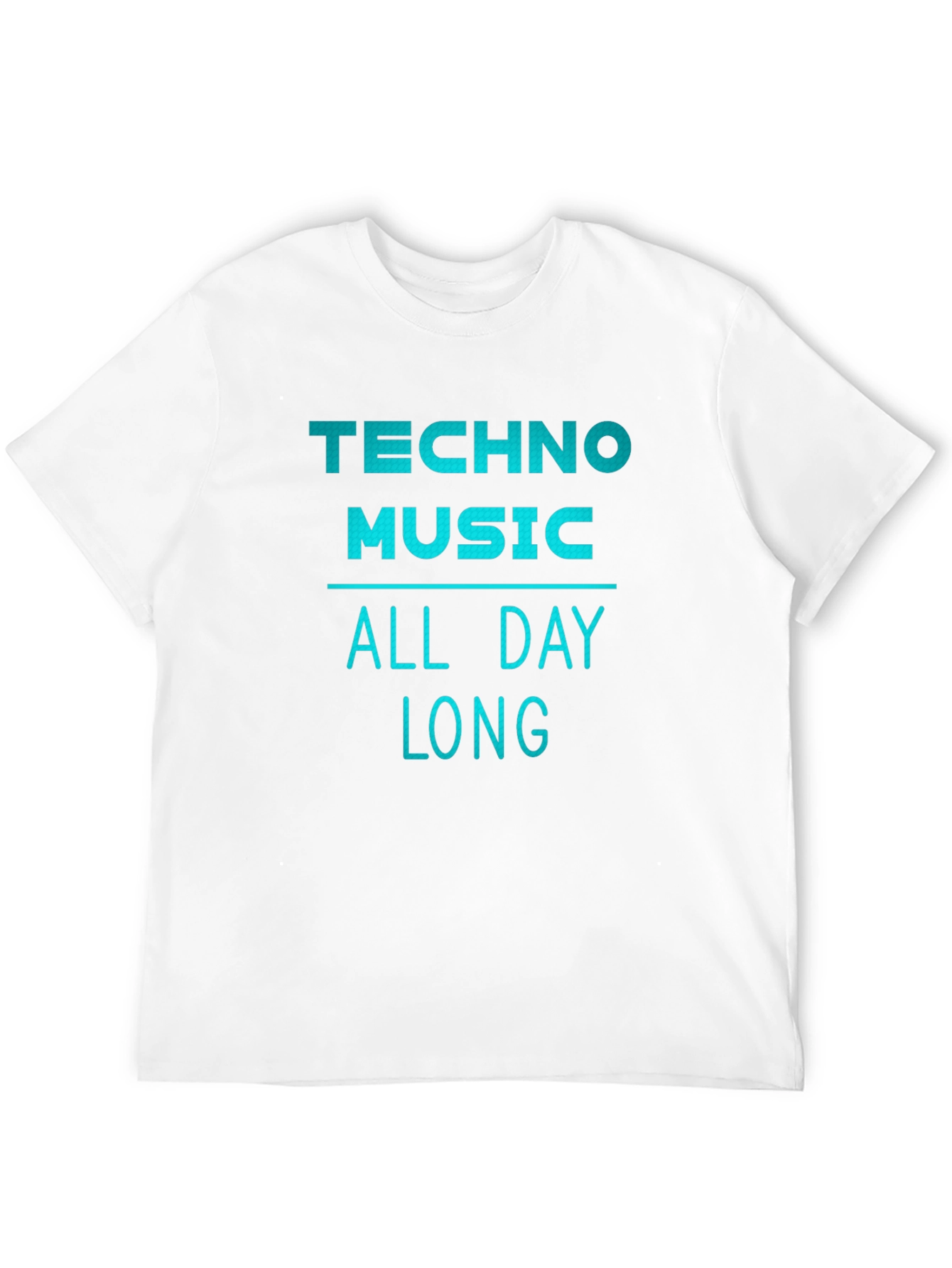 Techno Music All Day Long Graphic T-Shirt