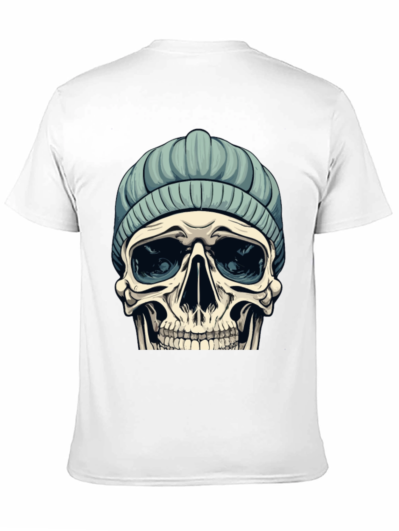 Skull with Beanie Graphic Tee