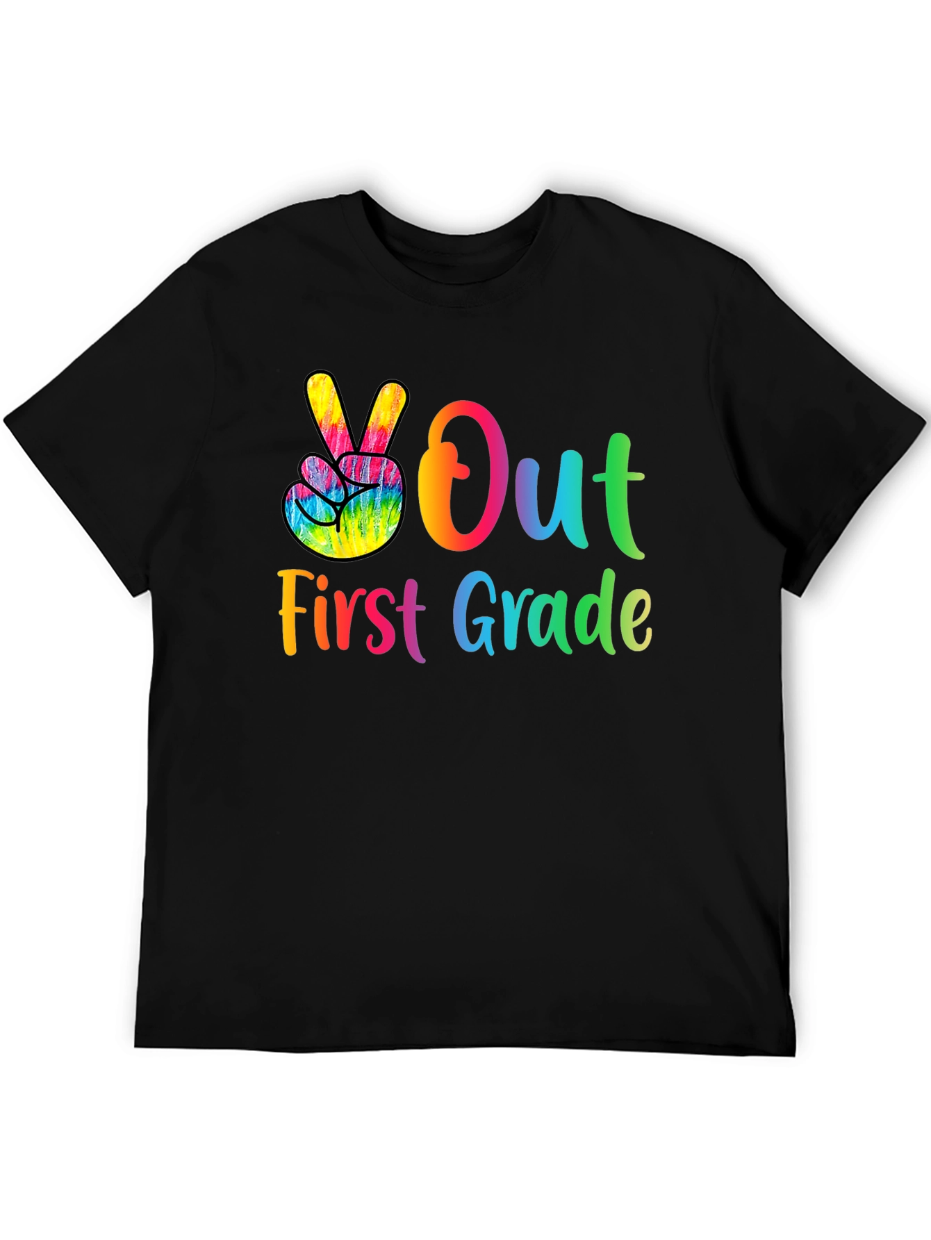 Peace Out First Grade T-Shirt - Back to School