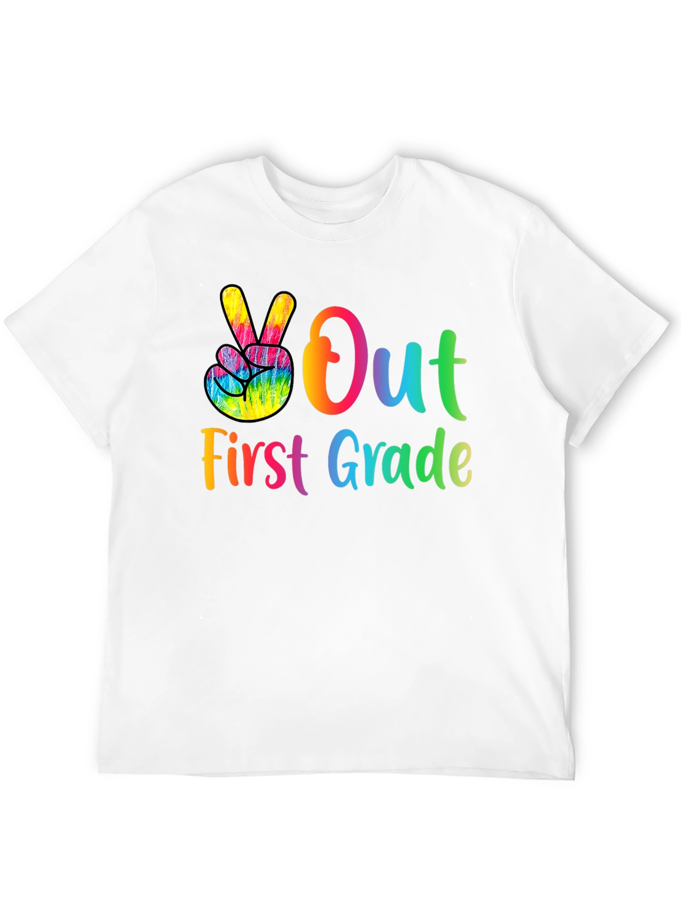 Peace Out First Grade T-Shirt - Back to School